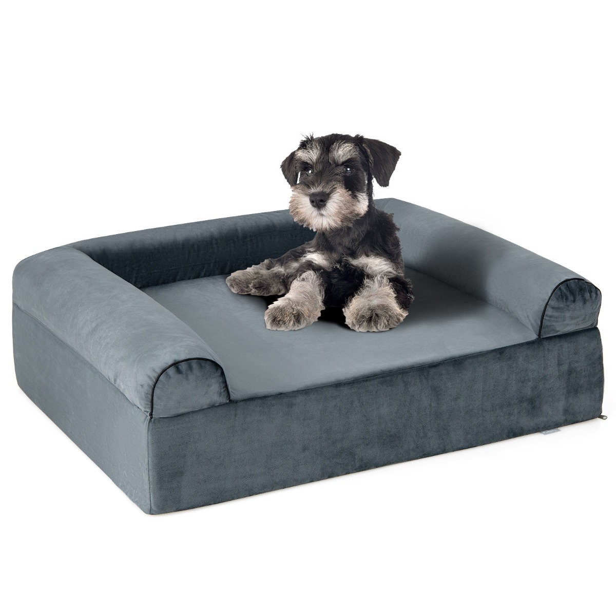 Ortopeediline koeravoodi artriidi ja vanemate koerte jaoks peatoega lemmikloomavoodi eemaldatav pestav kate hall