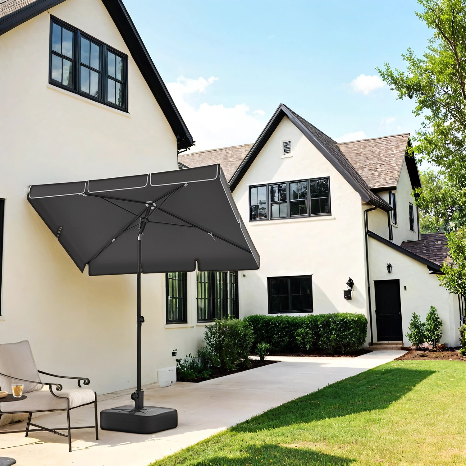 Päikesevari 180 x 125 cm, rõduvari UPF 50+, päikesekaitse