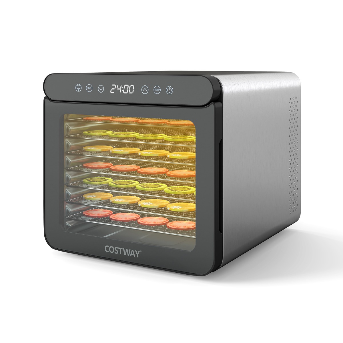 600 w kuivatusmasin 7 roostevabast terasest alusega kuivatusseade 24-tunnise taimeri ja 30-75 mõõtmetega 34 x 405 x 32 cm