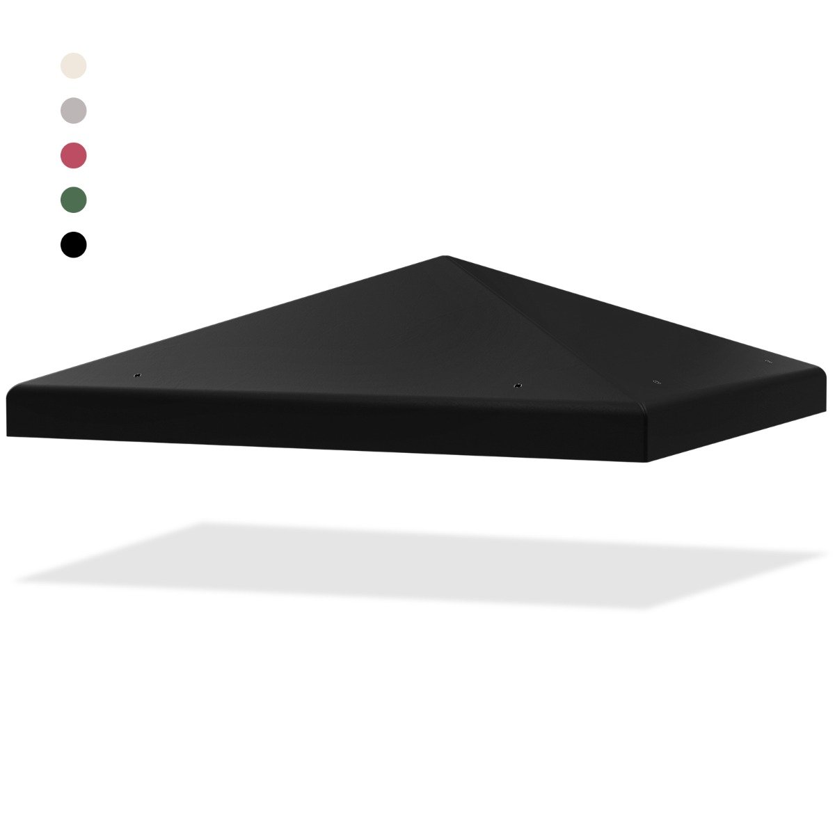 Paviljoni asenduskatus päikesekaitsekattega takjakinnitustega 300 x 300 cm must