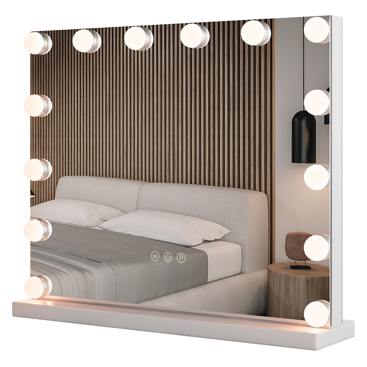 Hollywood peegel LED-valgustusega valge
