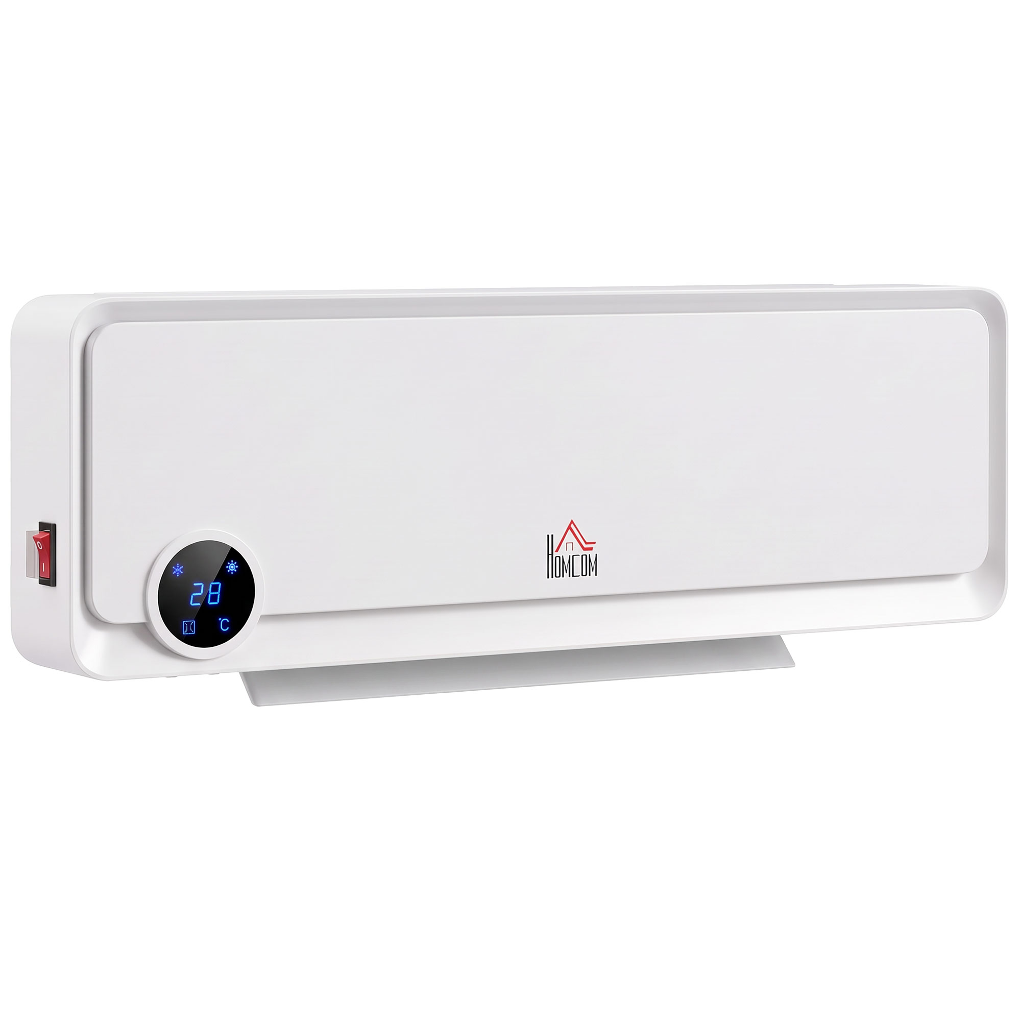 Seinale kinnitatav ventilaatorkütteseade, 2000 W, puldiga, 3 töörežiimi, LED-ekraan, 12-tunnine taimer