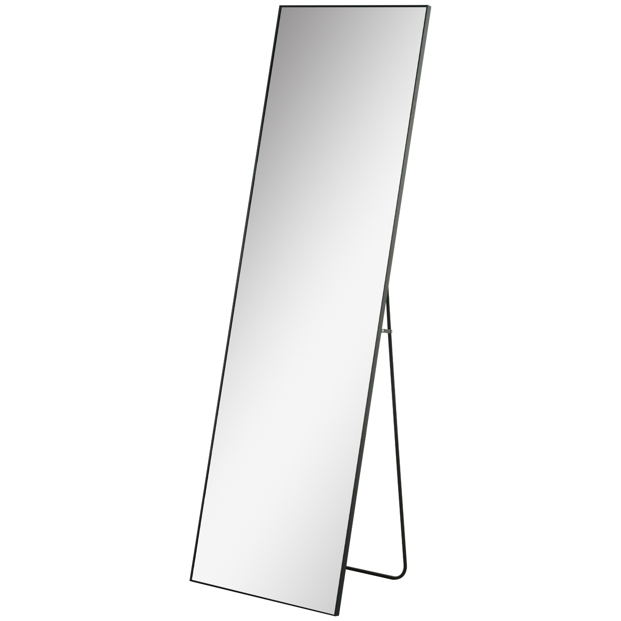 Suur seisupeegel, seinapeegel, täispikk peegel, 161,5 cm, hõbedane