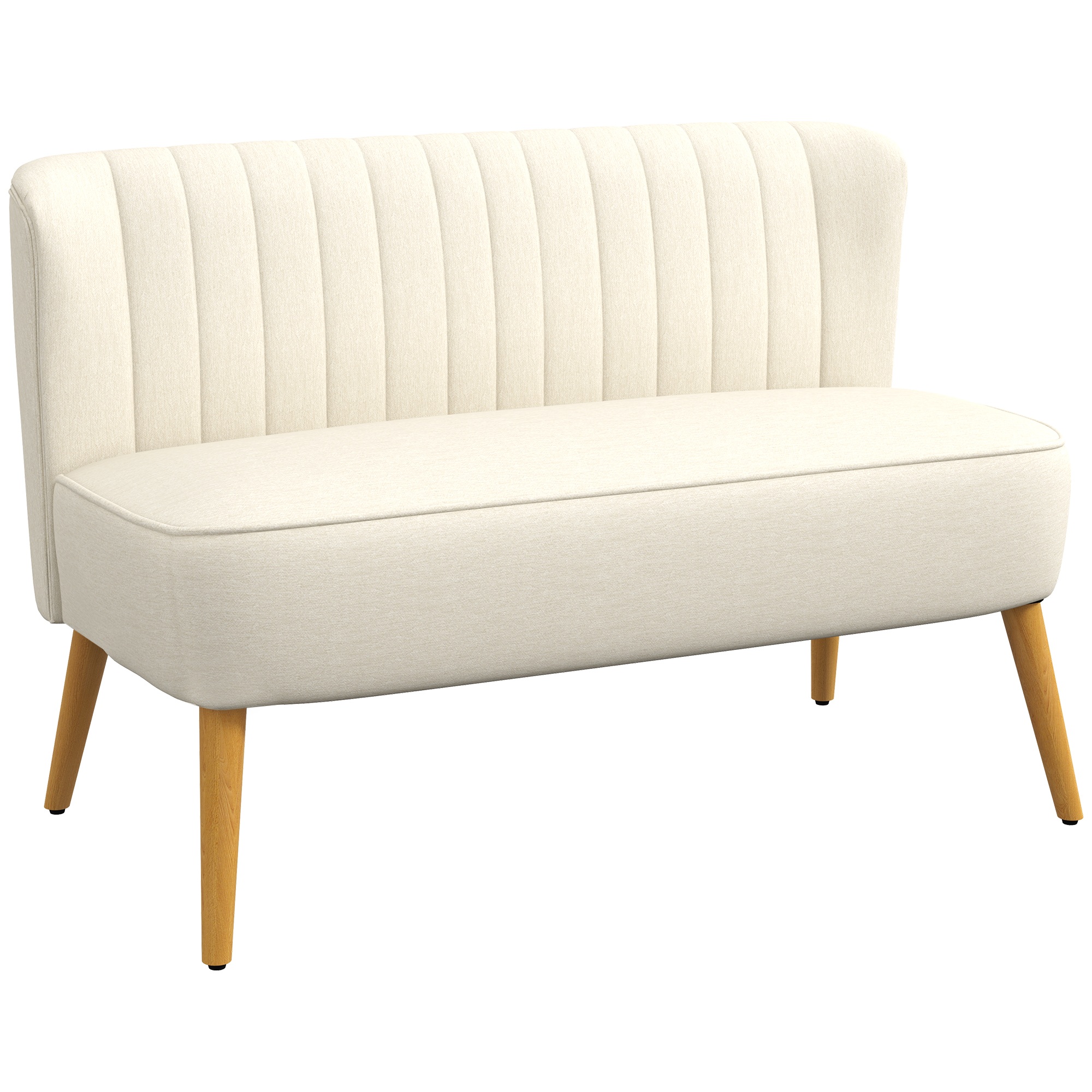2-kohaline diivan, pehme polsterdusega, kergesti hooldatav kate, kuni 220 kg, 117 x 56,5 x 77 cm, kreemvalge