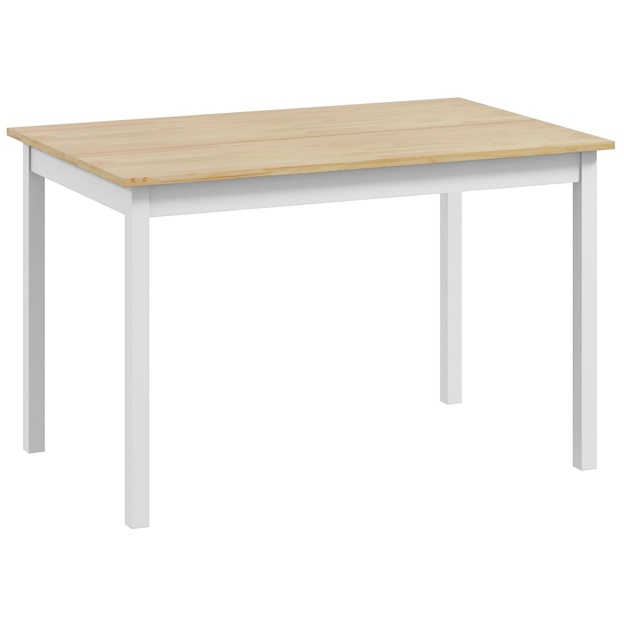Söögilaud, 120 x 75 cm, maalähedases stiilis köögilaud 4 inimesele, puidust laud elutuppa, söögituppa, naturaalne