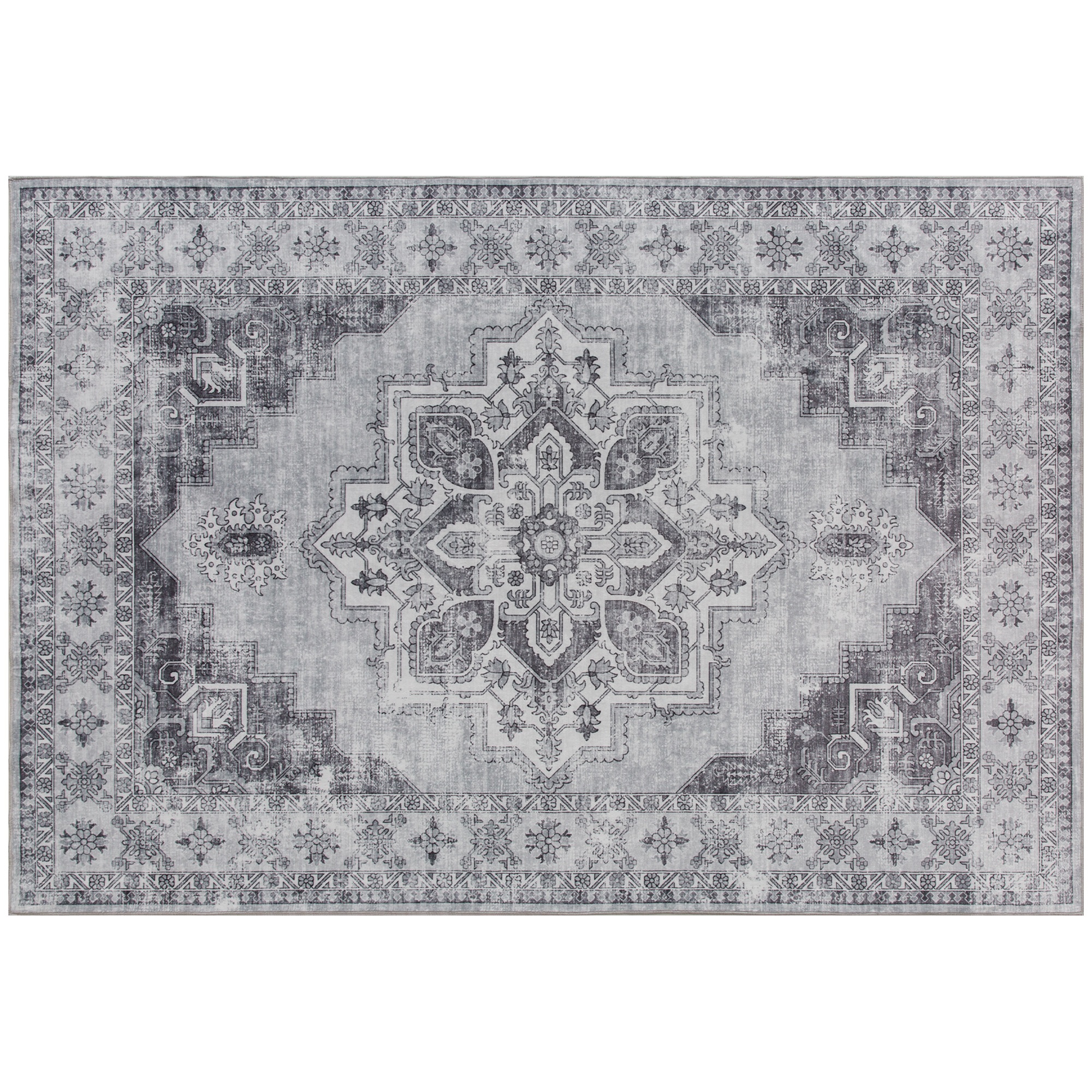Masinpestav libisemisvastane flanell-imitatsiooniga elutoavaip, 230 x 160 cm, hall
