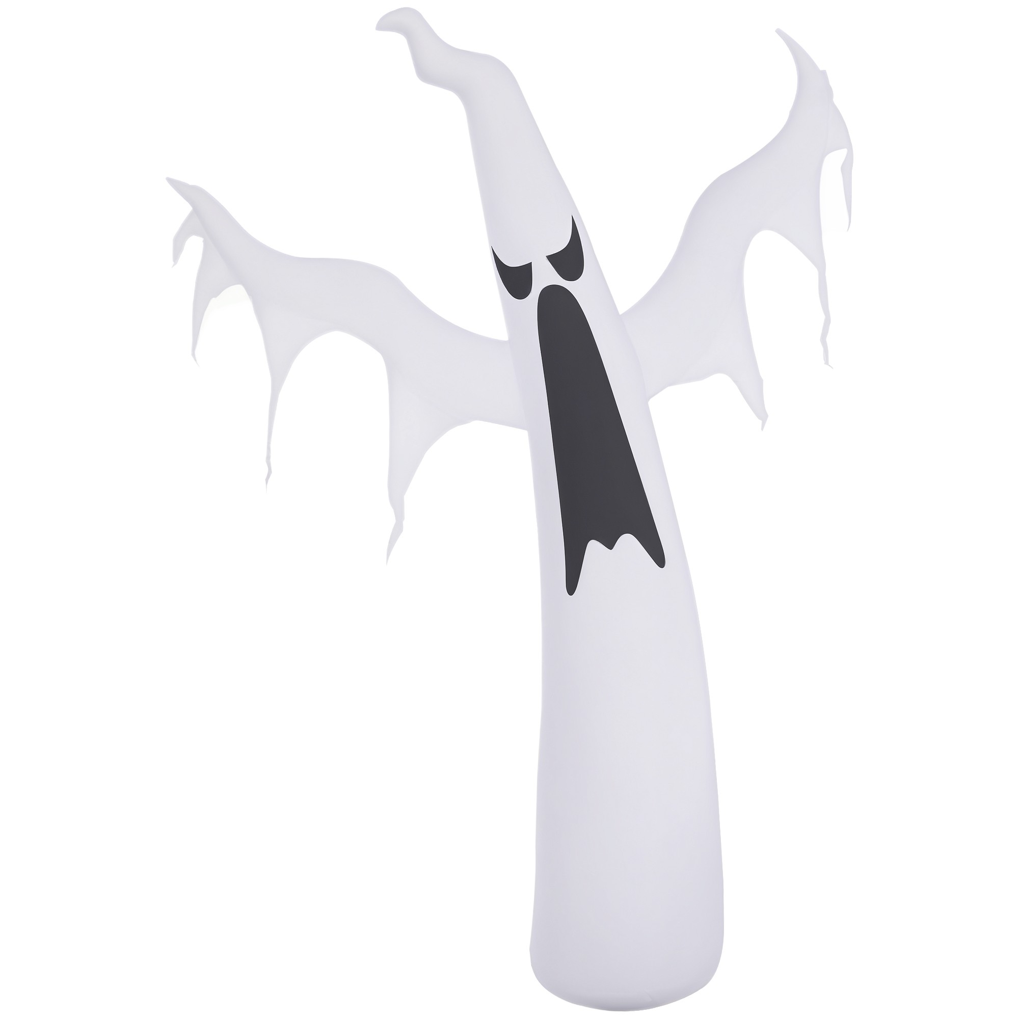 Täispuhutav Halloweeni kummitus 1,8 m LED-idega IP44 isetäituv polüester valge 130 x 30 x 180 cm