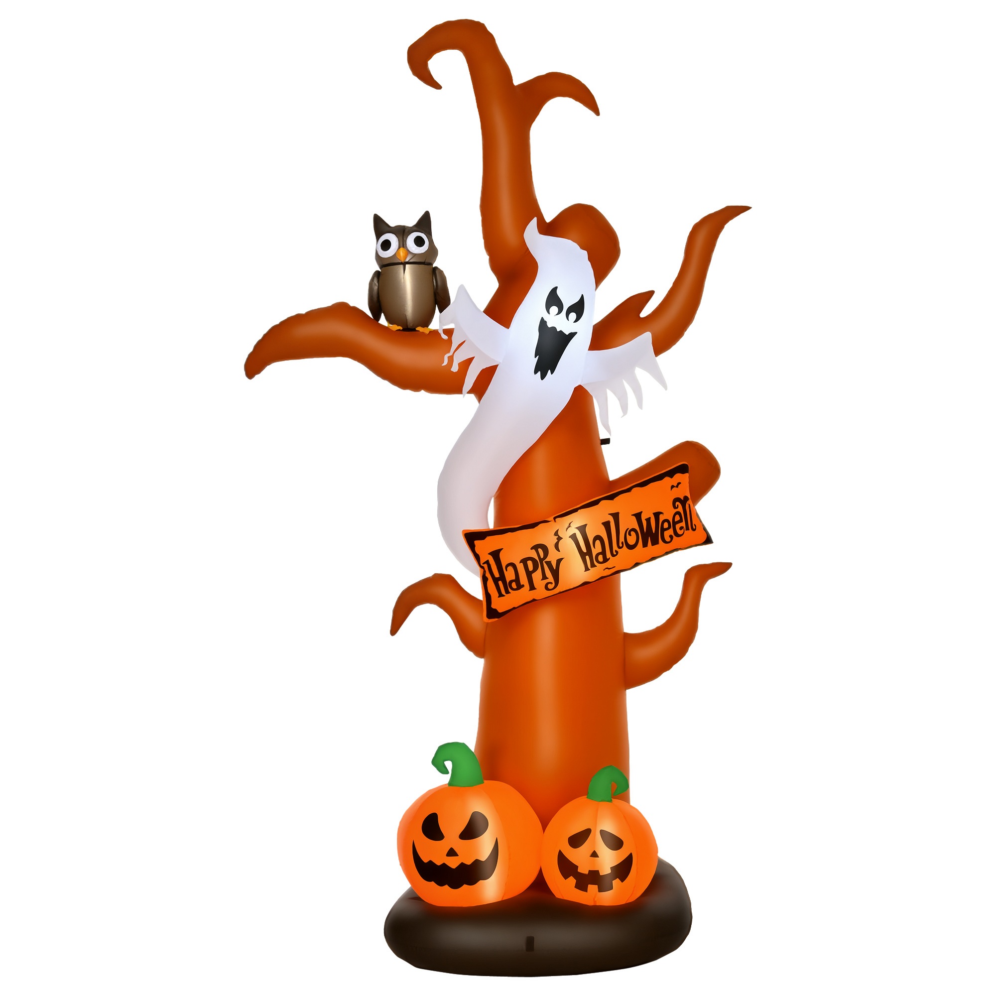 Isetäituv halloweeni kaunistus LED-tuledega, komplektis puhur ja kinnitusdetailid, 156 cm x 107 cm x 274 cm