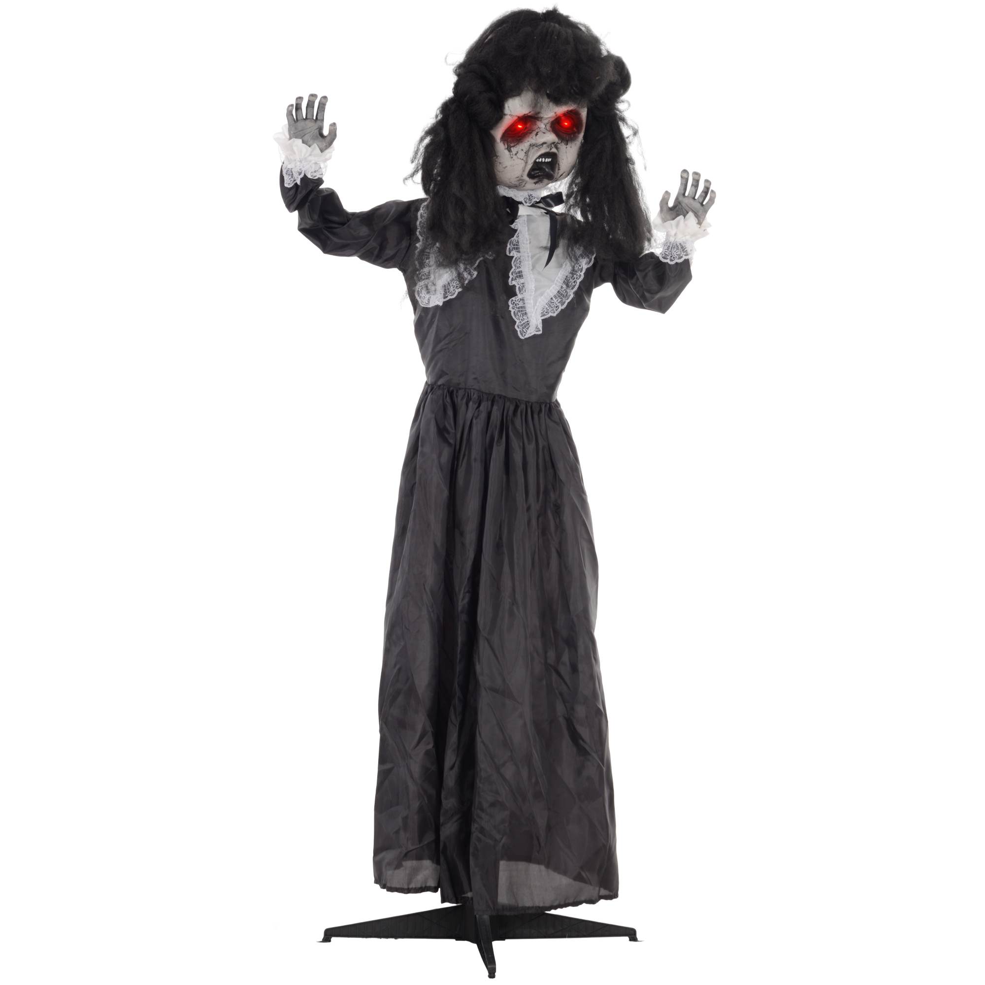 Õudusnukk, Halloweeni kaunistus, jube hääl ja muusika, punased silmad, liigutatav, 160 cm
