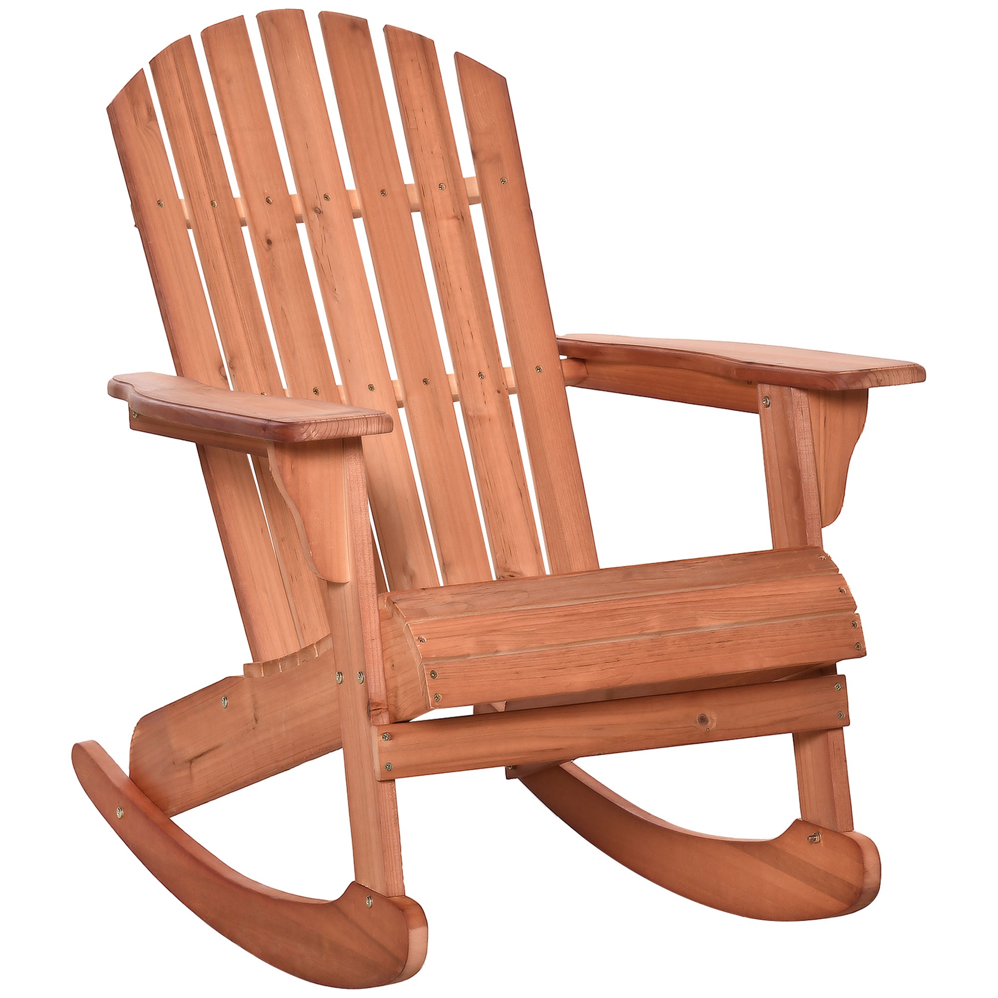 Adirondacki aiatool, kiiktool, aiatool, aiamööbel, rõdutool, naturaalne, 77 x 94 x 97 cm