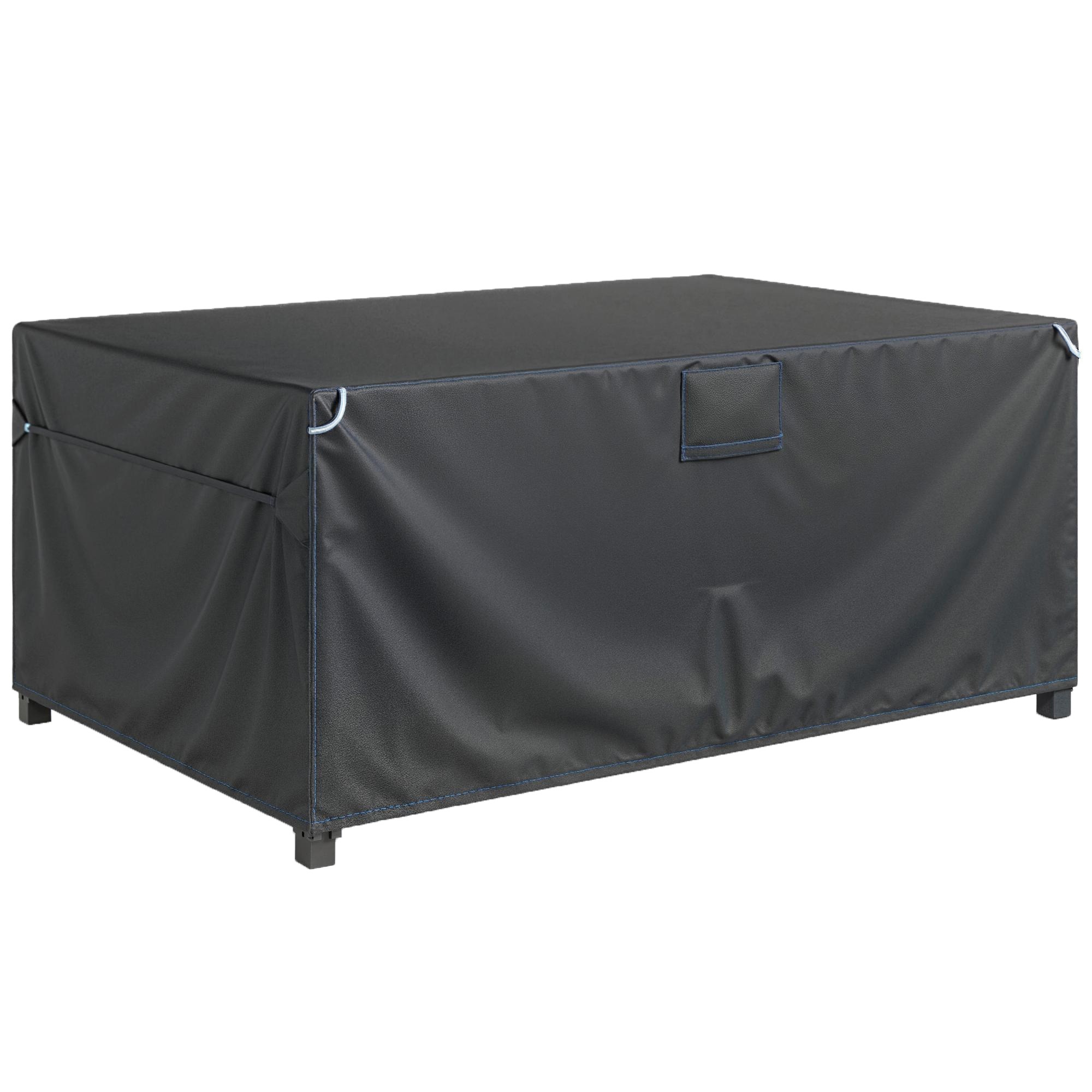 Aiamööbli kaitsekate, talvekindel, veekindel, tuulekindel, UV-kindel, 420D Oxford kangas, 180x120x74cm, must
