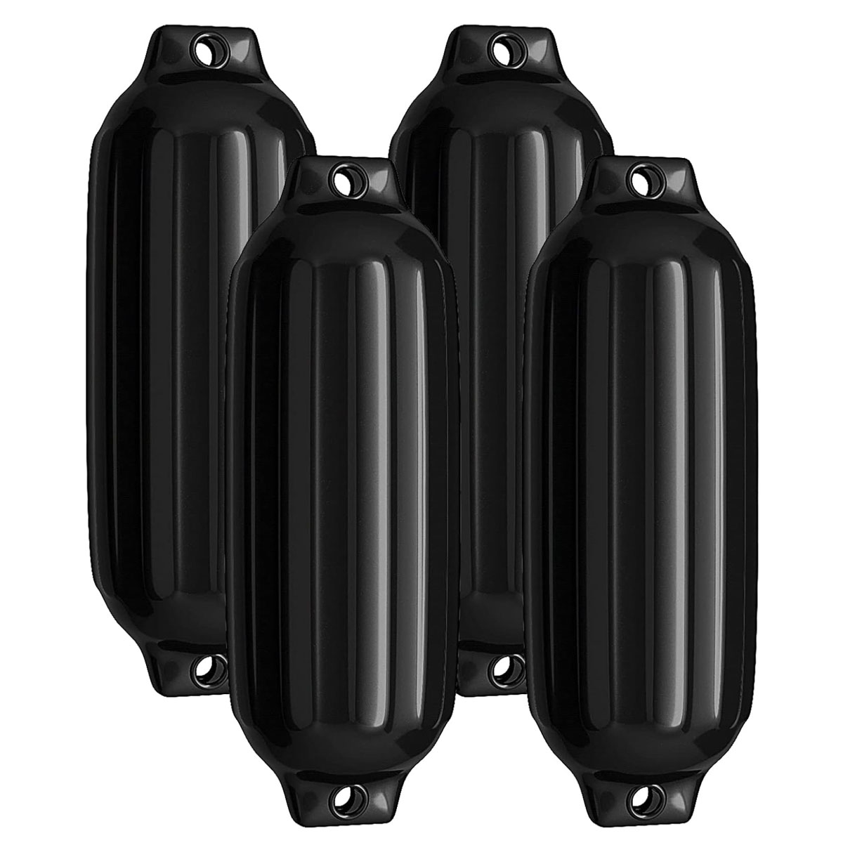 Komplektis 4 paadi poritiiba, pikad poritiivad, kuulporilauad, paadi kokkupõrkekaitse, sillaporitiivad, must, 58 x 16,5 cm