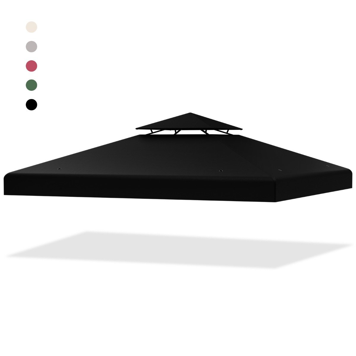 Paviljonikatus asenduskatus paviljonikate katuseava korstnaava jaoks paviljonile 3 x 3 m must