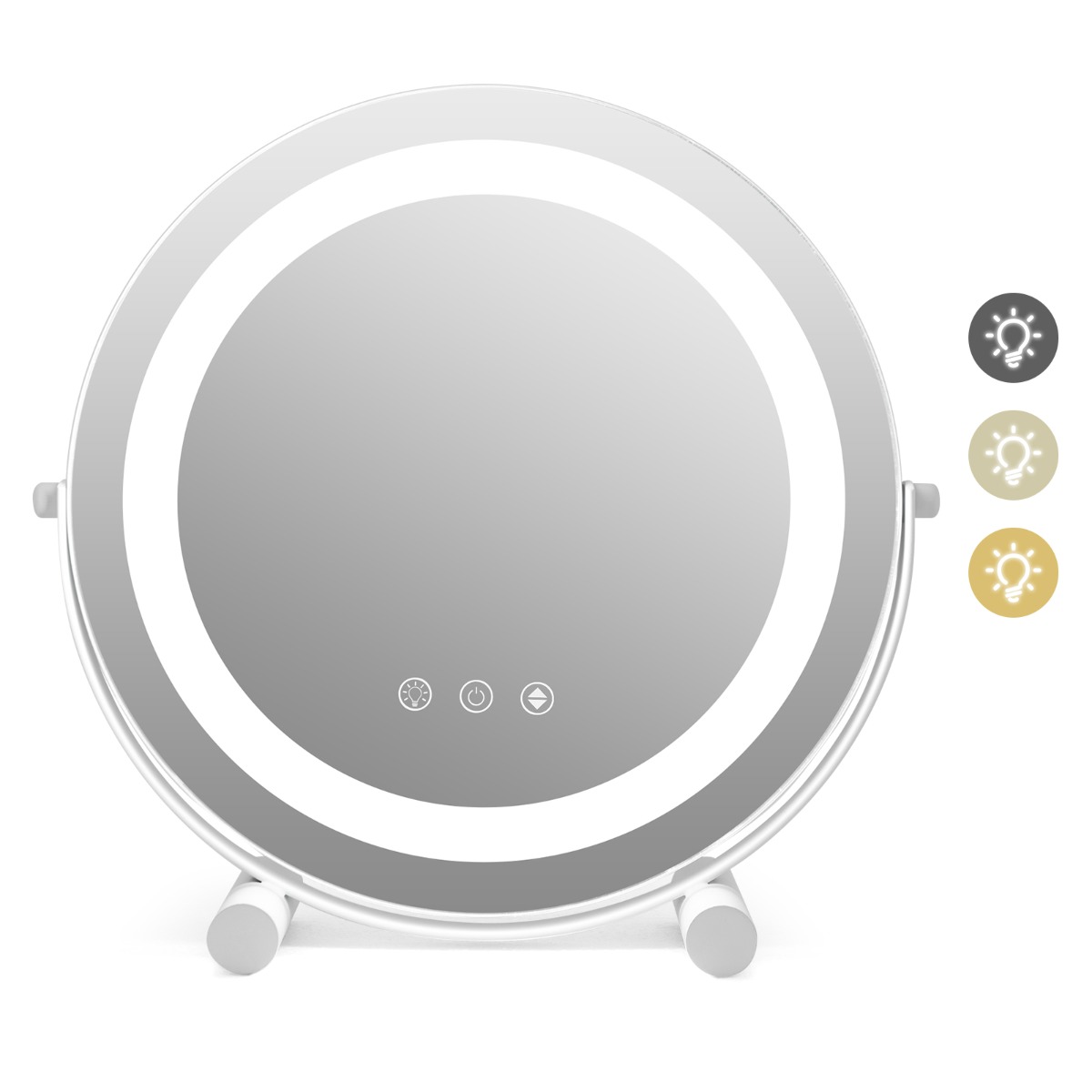 Ã˜ 30 cm reguleeritav valgustusega kosmeetiline peegel