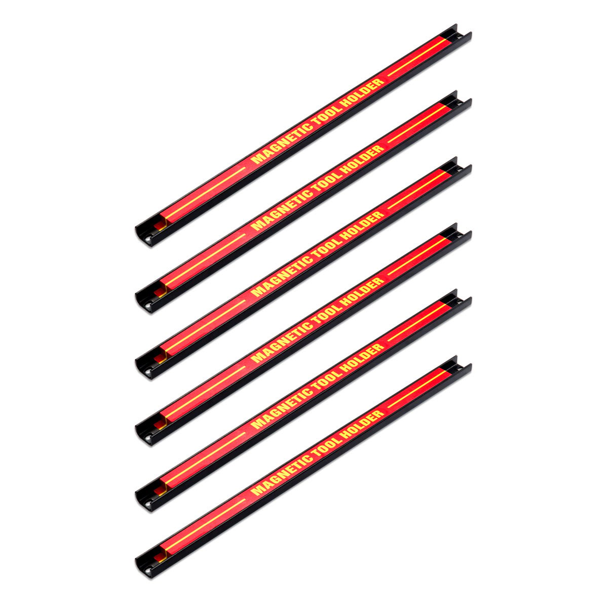 Magnetilised tööriistahoidikud seinale (6-osaline komplekt pikkus 46 cm) punane
