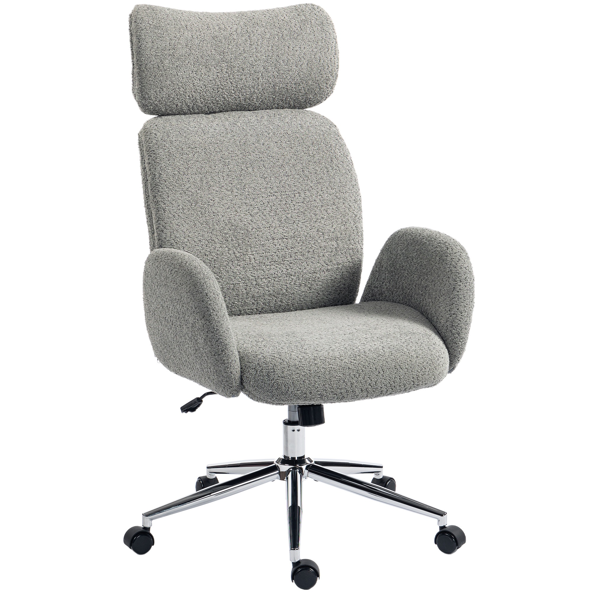 Kontoritool reguleeritava peatoega, ergonoomiline lauatool, kallutusfunktsioon, reguleeritava kõrgusega, tumehall