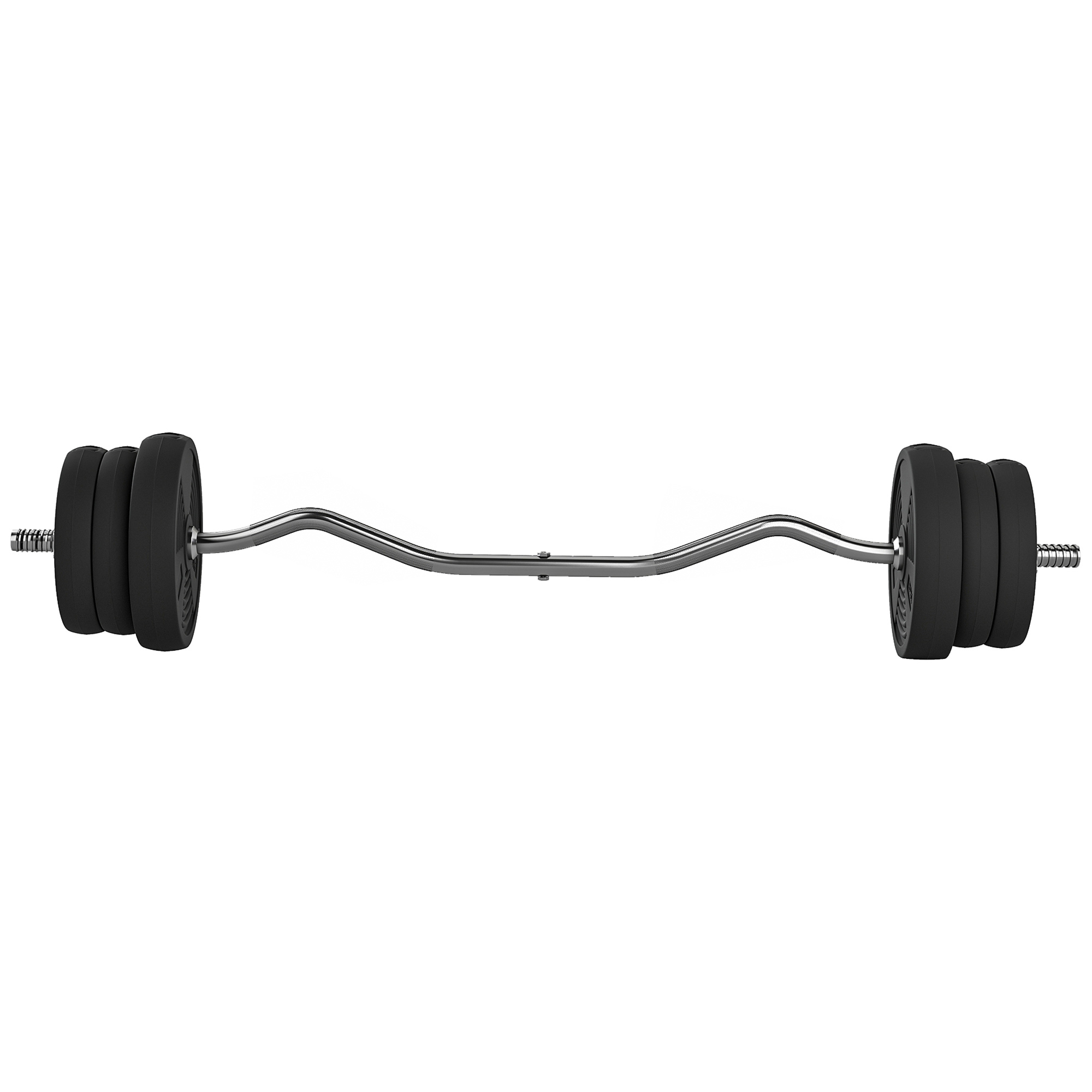 Kangikomplekt 25kg libisemiskindel kang 6 raskusega, PVC-kate, terasest kang