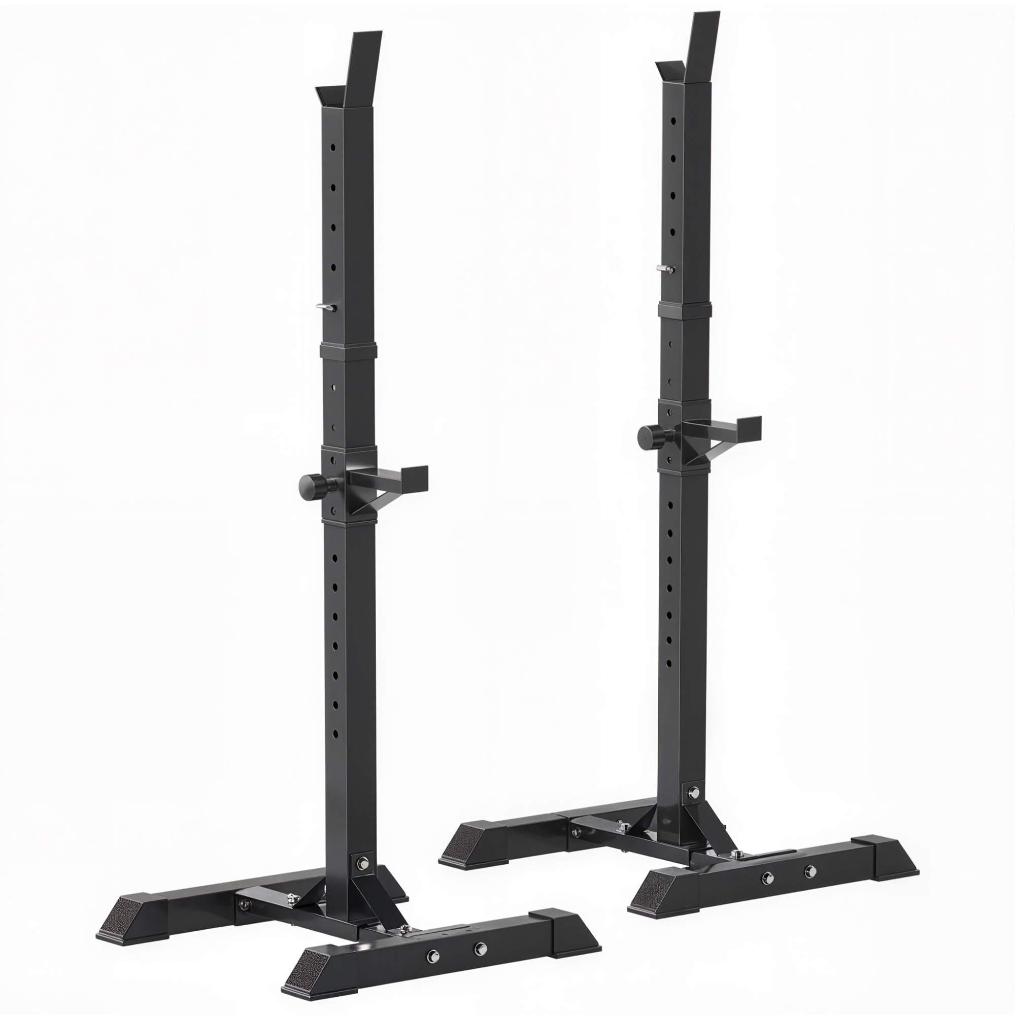 Reguleeritava kõrgusega terasest kangialused, 2 tk, kandevõime kuni 150 kg, 52 × 48 × 160 cm, valge ja must