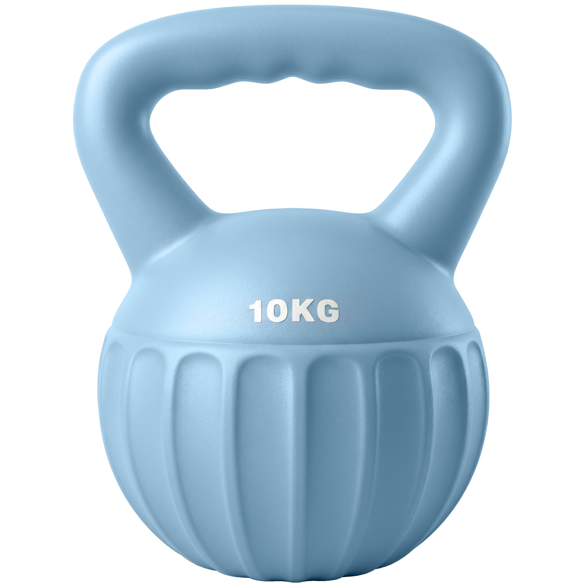 Kettlebell, 6 kg liivaga täidetud kang, algajatele, koduseks jõutreeninguks, 21 x 21 x 27 cm, sinine