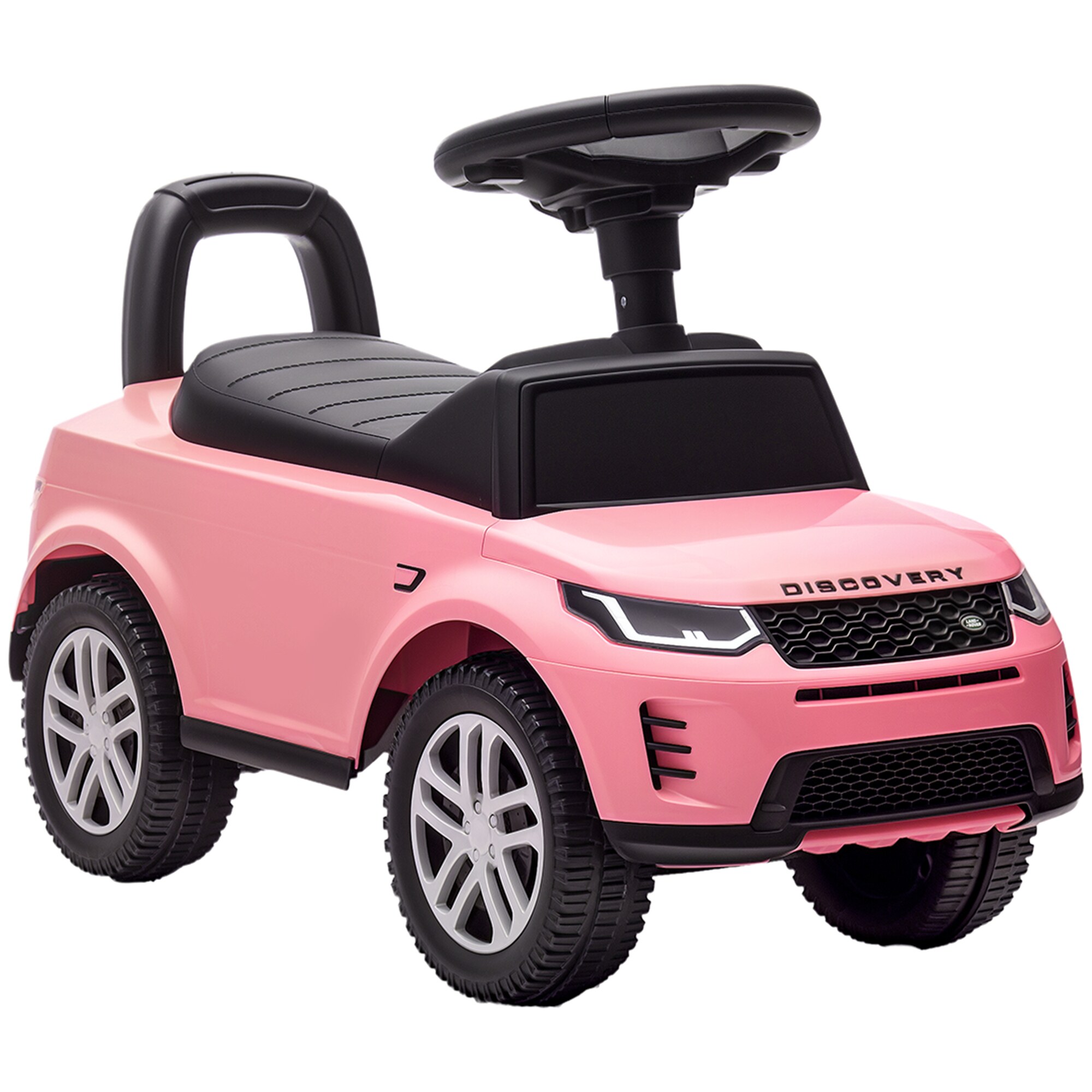 LAND ROVER DISCOVERY mänguauto, mänguasi signaaliga, mootorihäältega, istme all panipaigaga, 18-36 kuud, roosa