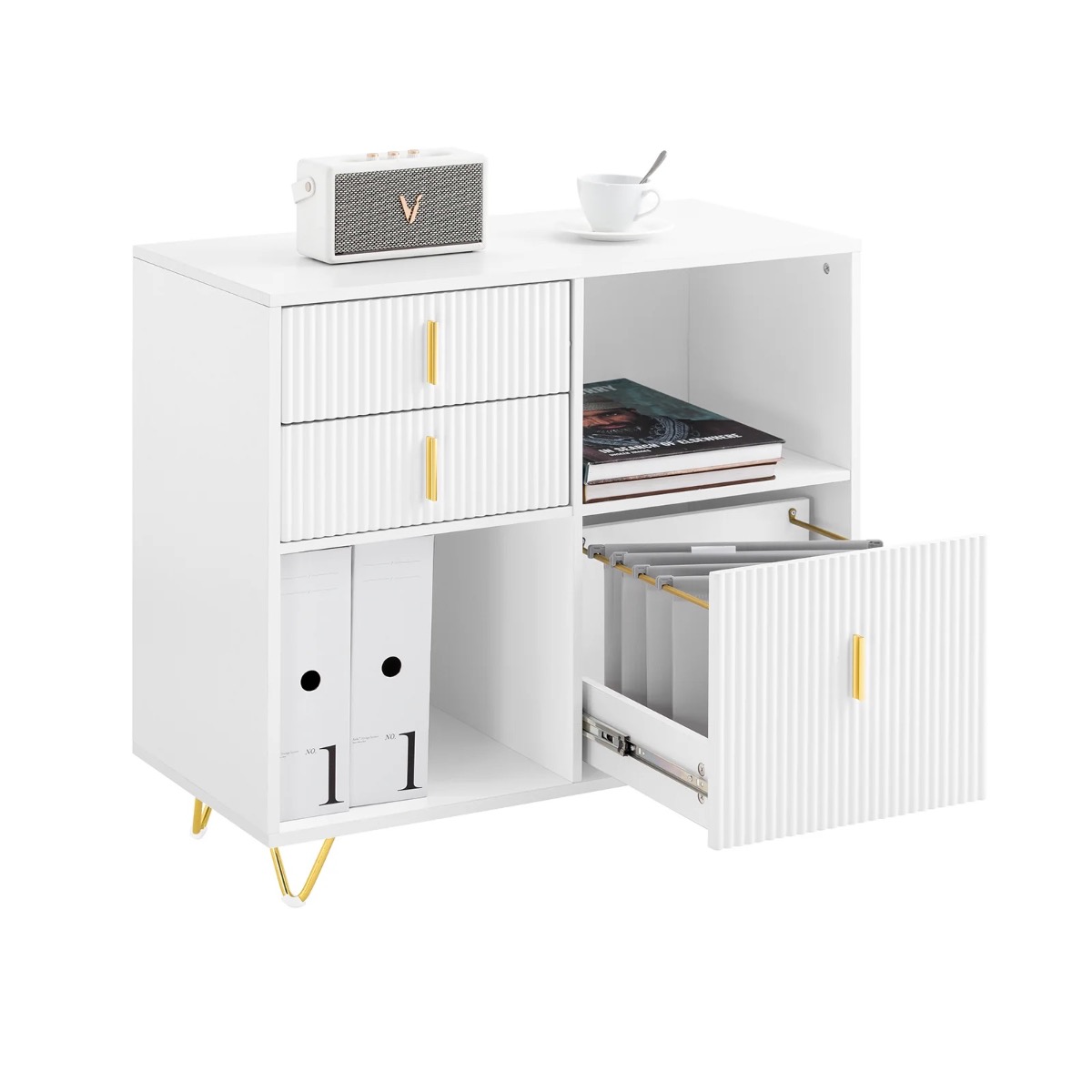 Arhiveerimiskapp / printerialus, valge