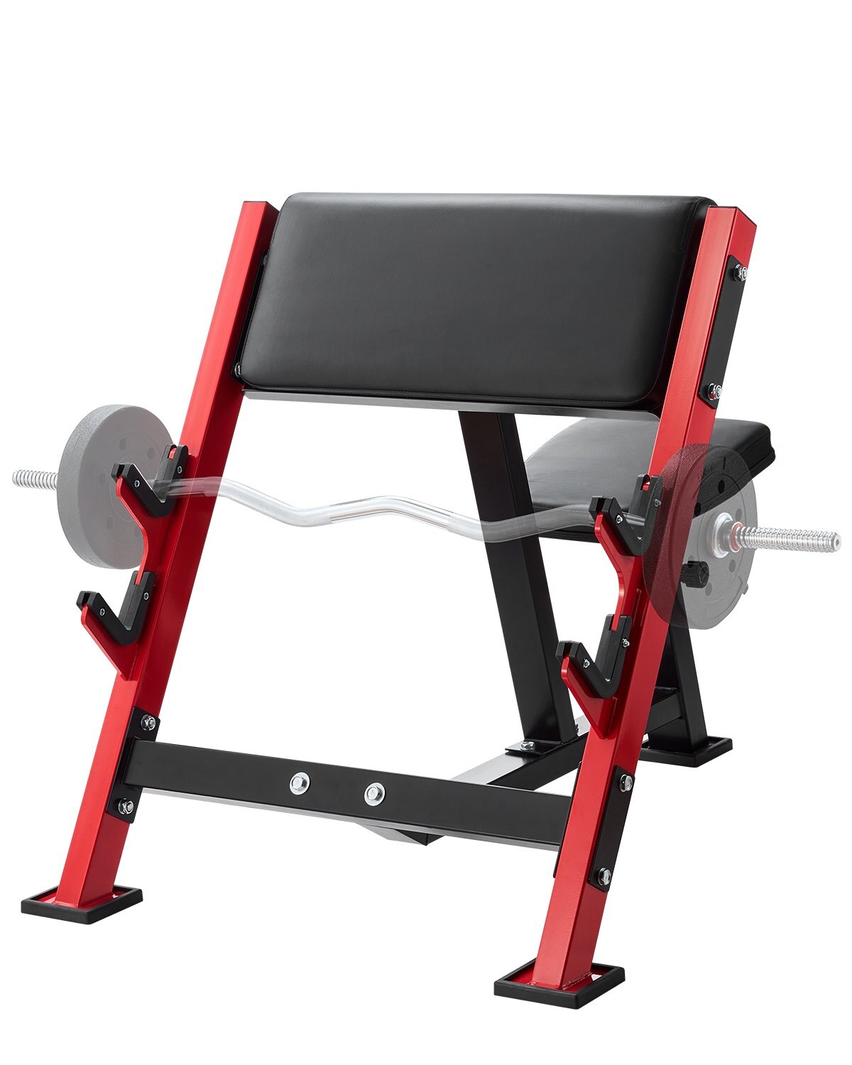 Preacher Curl Pink, Jõutreeningu Pingid, Reguleeritav Kangipink Kangihoidjatega