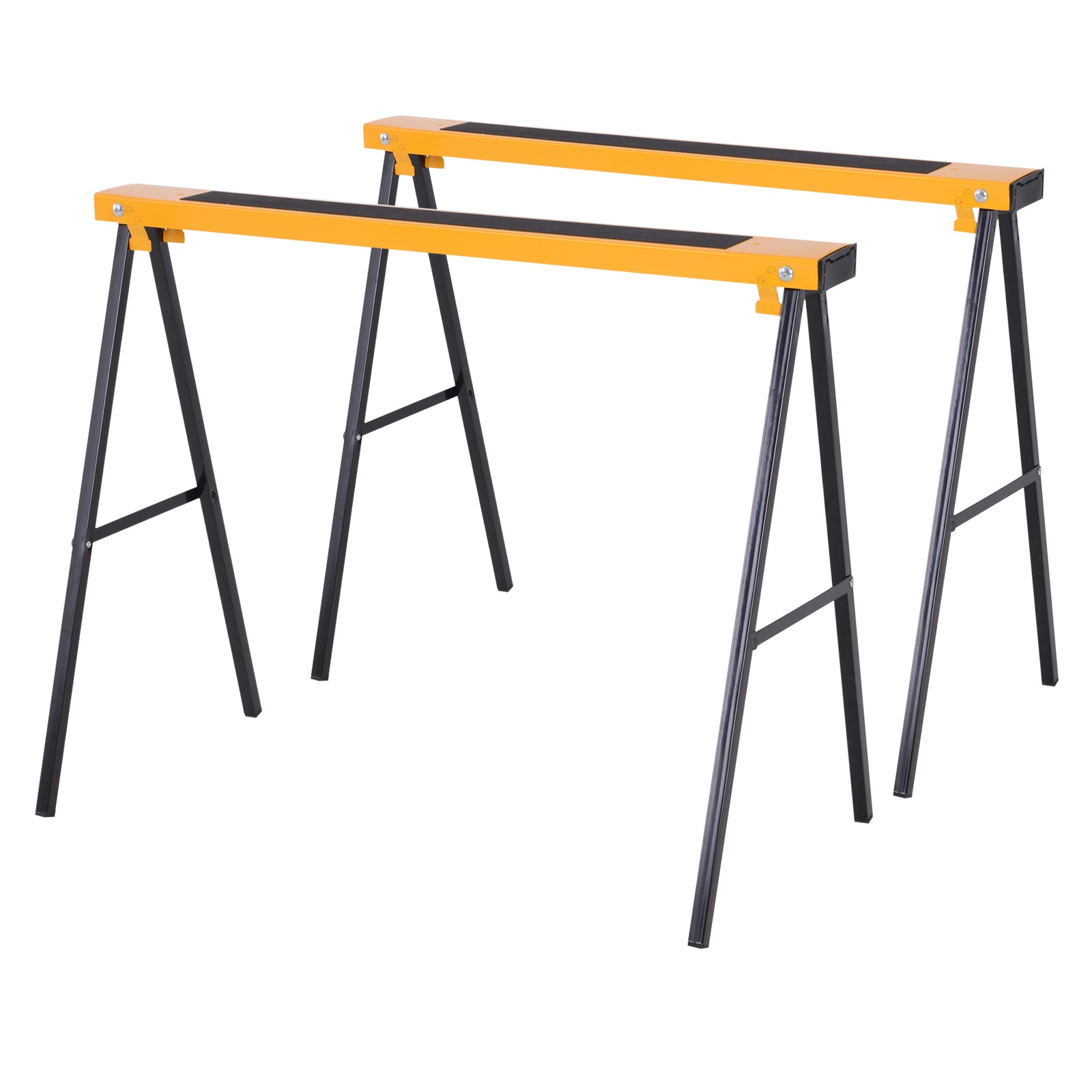 2 tööpuki komplekt, käsitööalused, kandevõime kuni 250 kg, metall, kollane