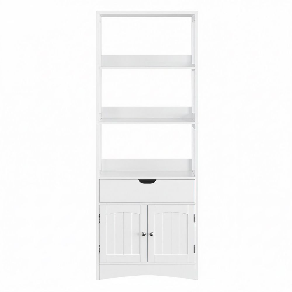 Vannitoakapp, 32,5 x 60 x 154 cm, hoiukapp, eraldiseisev, valge