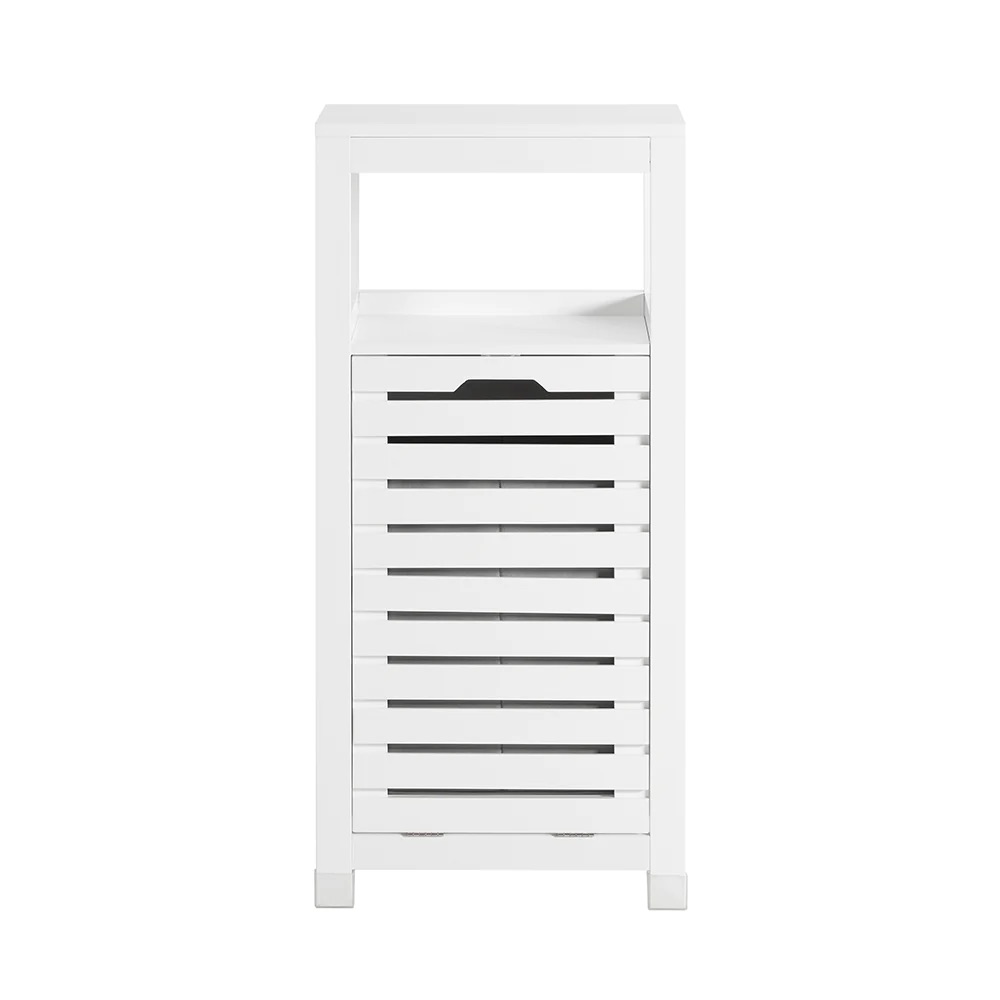 Vannitoa põrandakapp pesukorviga BZR67 valge