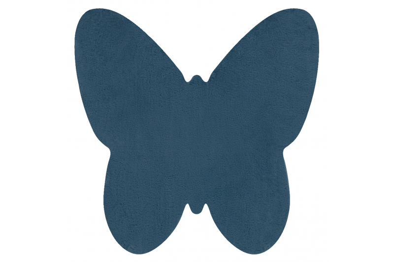 Kujula liblikakujuline pestav libisemiskindel vaip – sinine