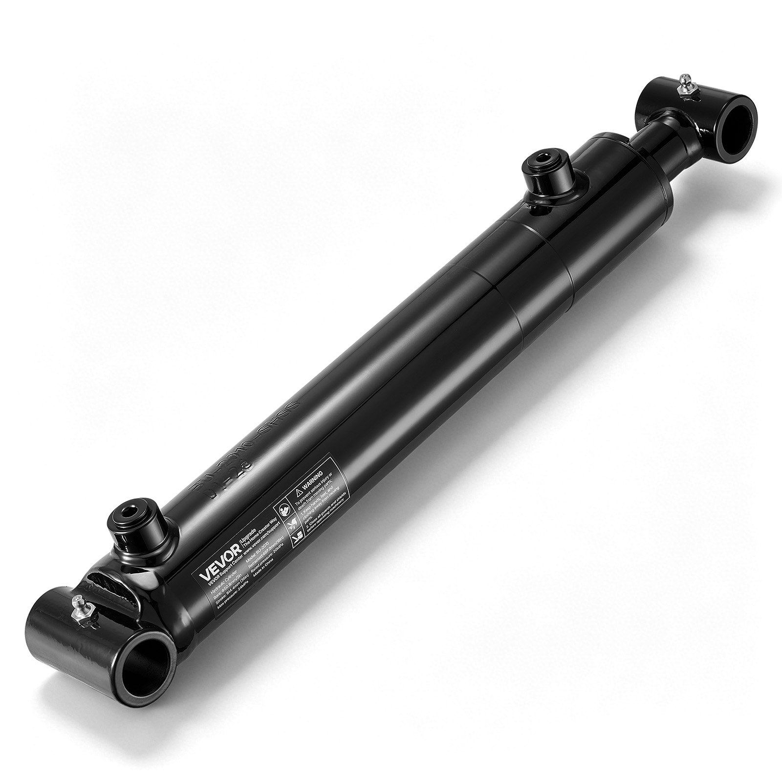 Kahetoimeline hüdrauliline silinder, ava läbimõõt 50,8 mm x käik 254 mm, max rõhk 3500 PSI, vastupidav keevitatud risttoruga silindrid 25,4 mm tihvtiava ja SAE #6 pordiga põllumajandusmasinatele