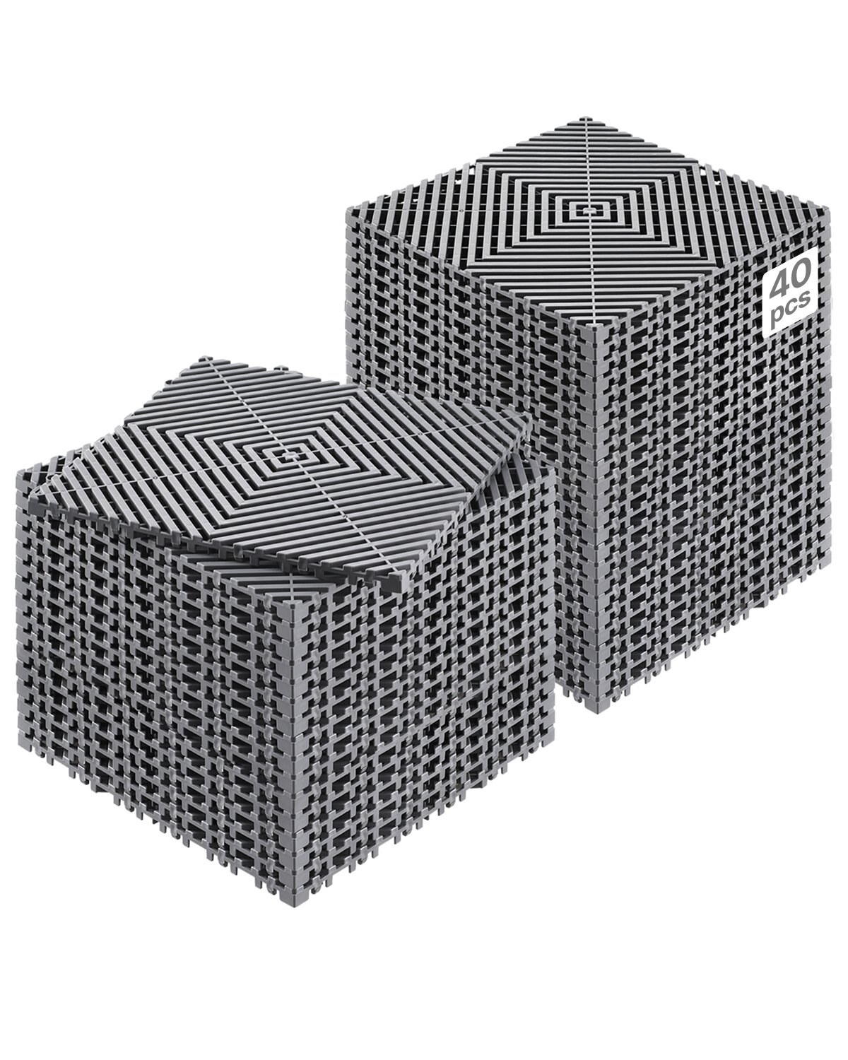 Omavahel ühendatav drenaažimatt, 12” x 12” modulaarne omavahel ühendatav padi
