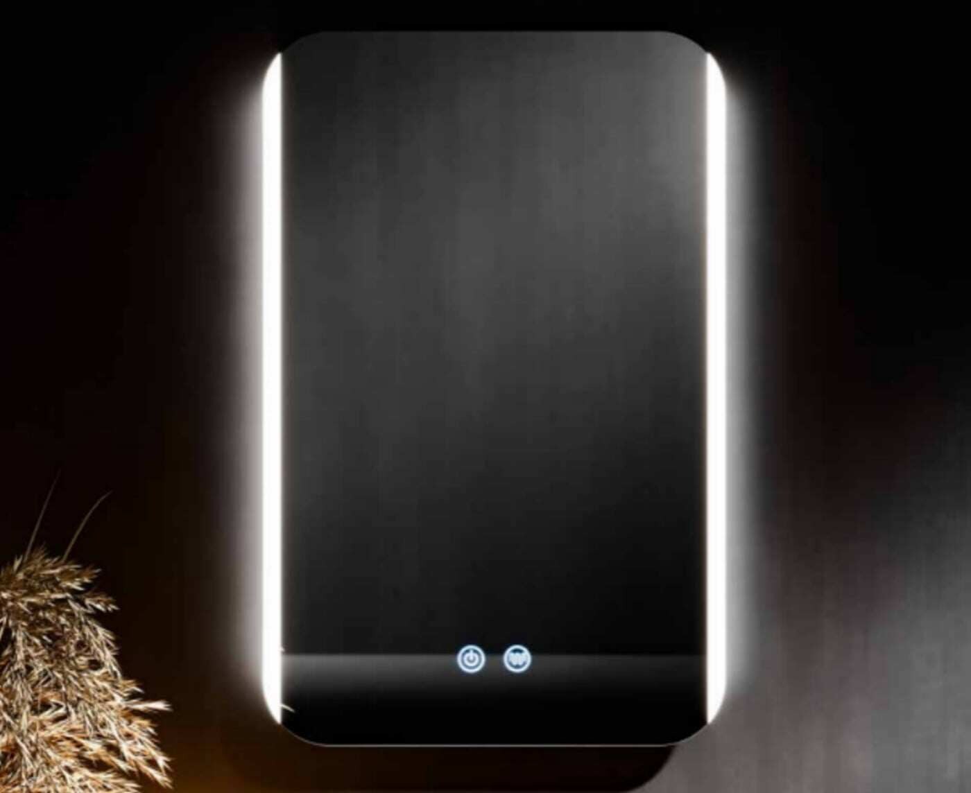 Vannitoa peegel LED-valgustusega, 3 heledat värvi, hämardatav ja astmeteta heleduse reguleerimine, 70 x 50 cm