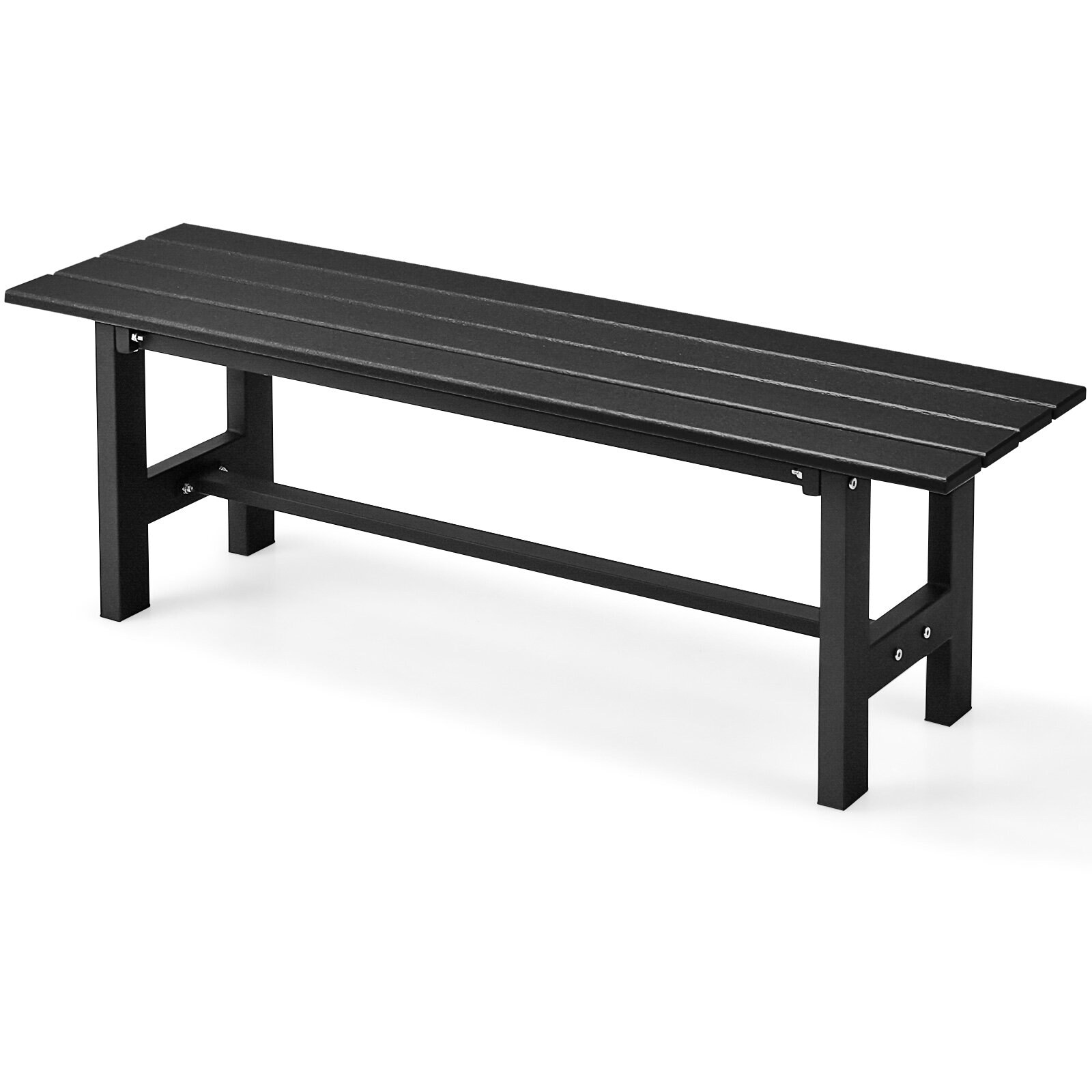 119 cm aiatool liistudega istmega, plastkattega raudraamiga - must