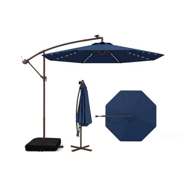Päikesevari, 300 cm, LED-valgustusega, seinale kinnitatav