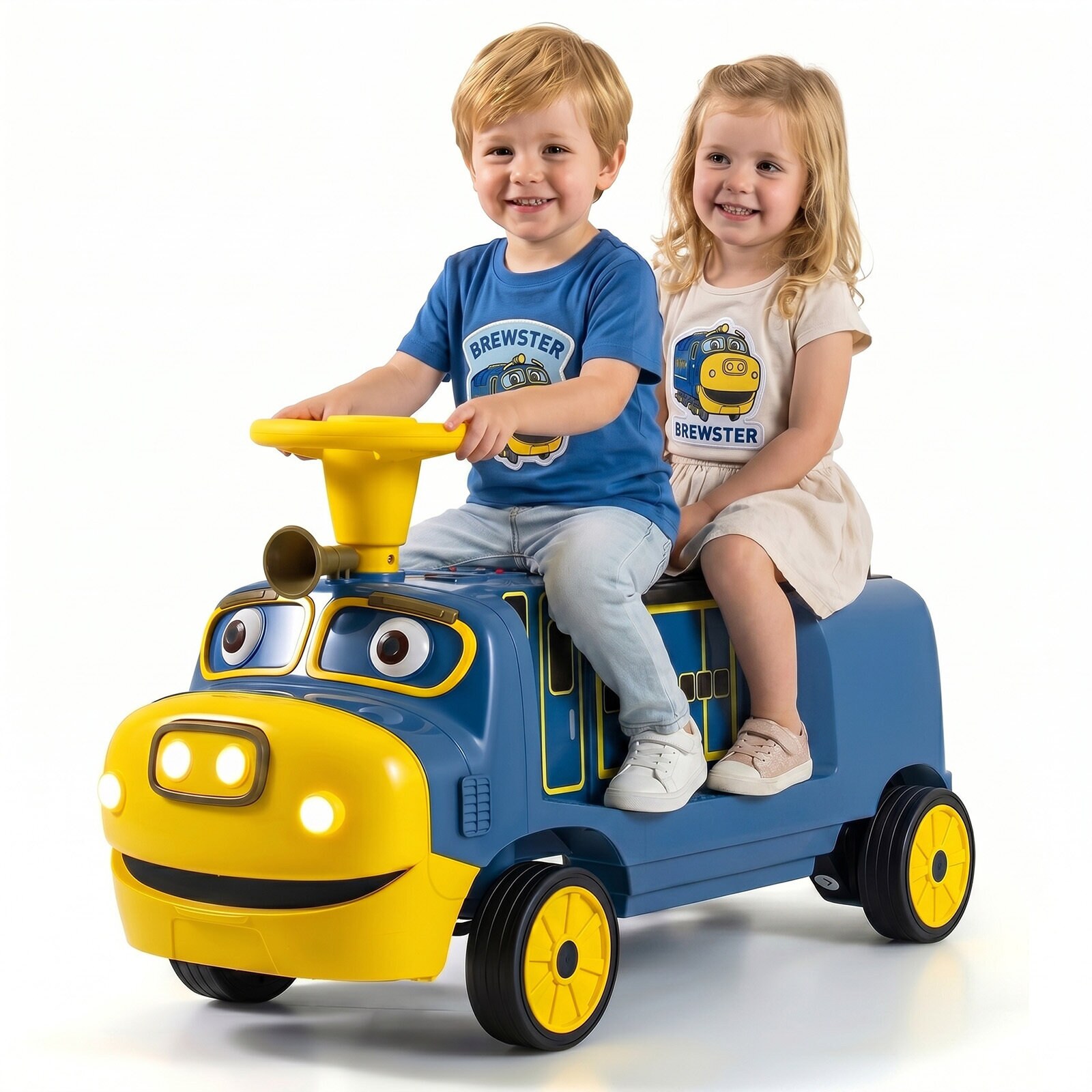 Laste elektriauto 12V, elektriline sõiduauto 2 istme ja 2 mootoriga, 95 x 41 x 51 cm, sinine