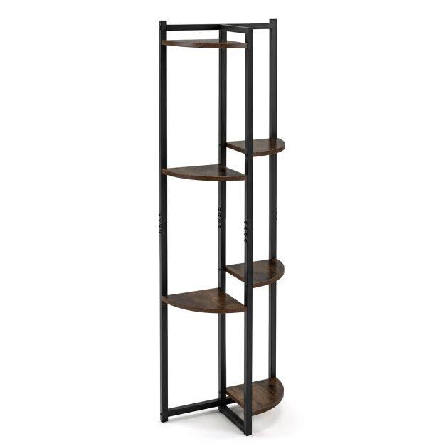 Lillealus 6 astmeliselt paigutatud sektsiooniga, lilleriiul metallraamiga, 42 x 22 x 136 cm