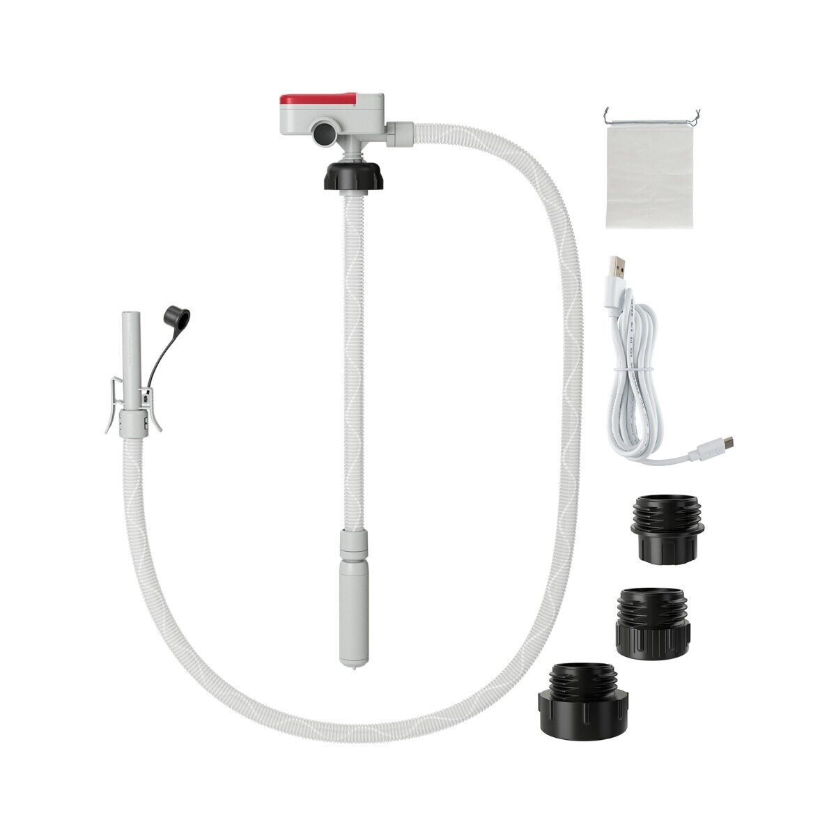 Kütuseülekandepump automaatse seiskamisanduri ja 3 suurusega adapteriga, elektriline kütusepump