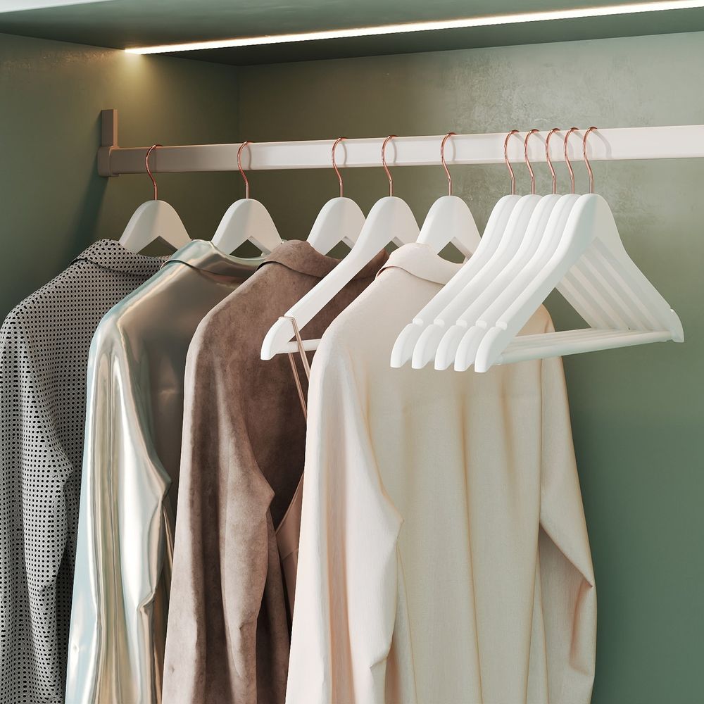 Puidust riidepuud, 50-osaline komplekt, täispuidust riidepuud