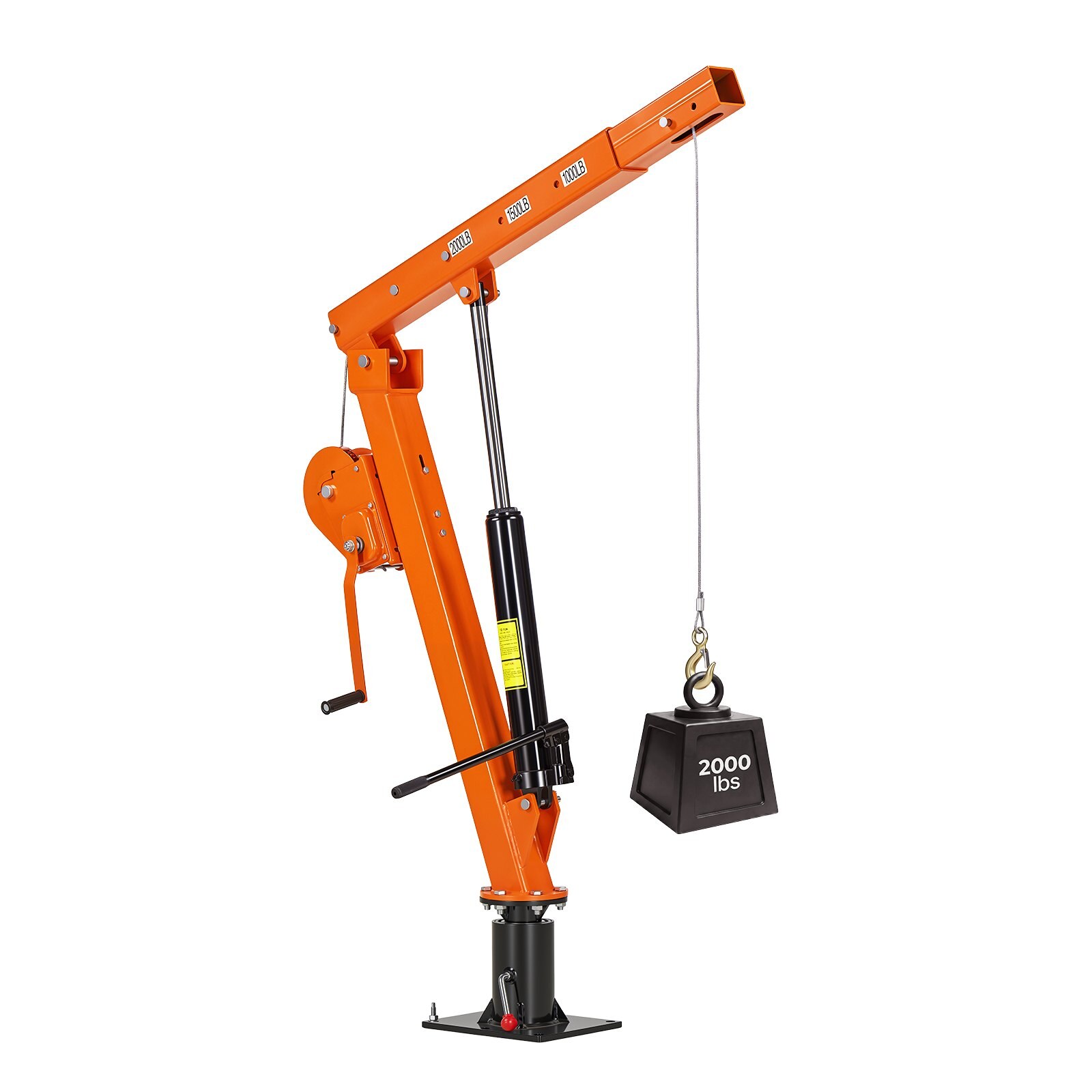 Veoautokraana, 907,2 kg käsitsi pikapiga veoautokraana, 360° pöörlev teleskooppool