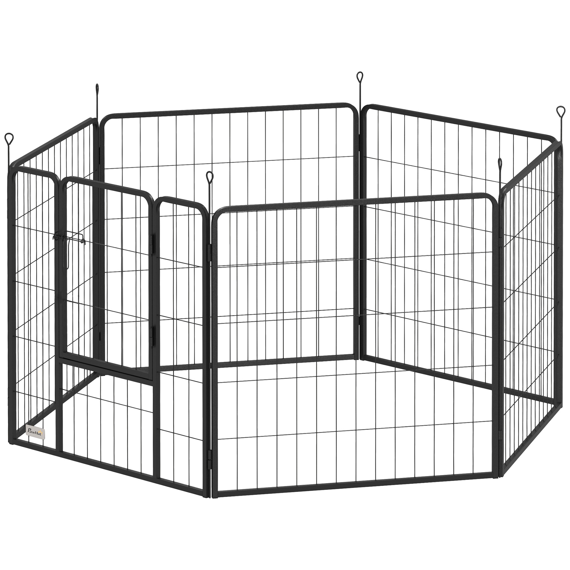 Koerapiire, lemmikloomade aedik, 6 paneeli, terasest, kokkupandav, hall