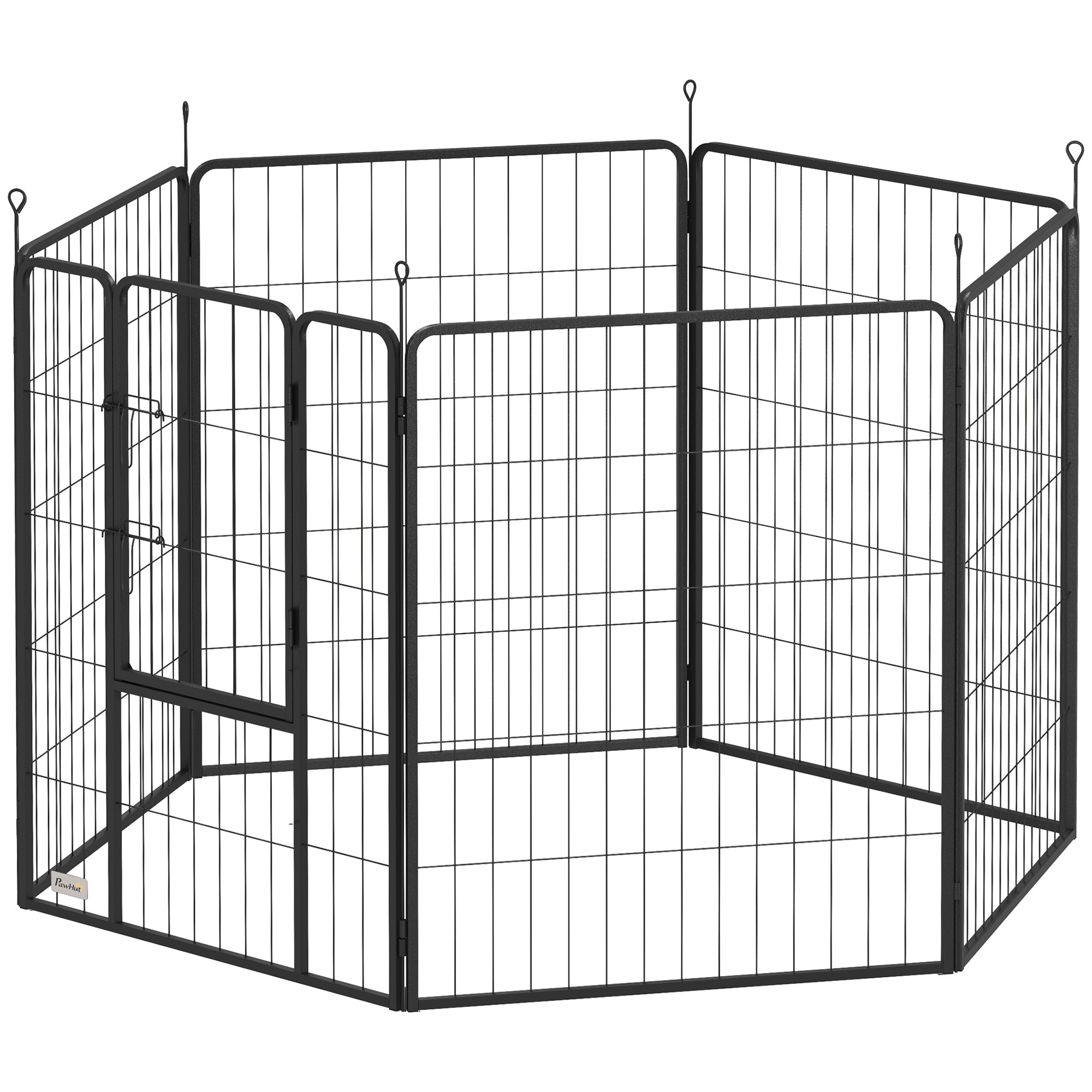 Koerapiire, lemmikloomade aedik, 6 paneeli, terasest, kokkupandav, hall