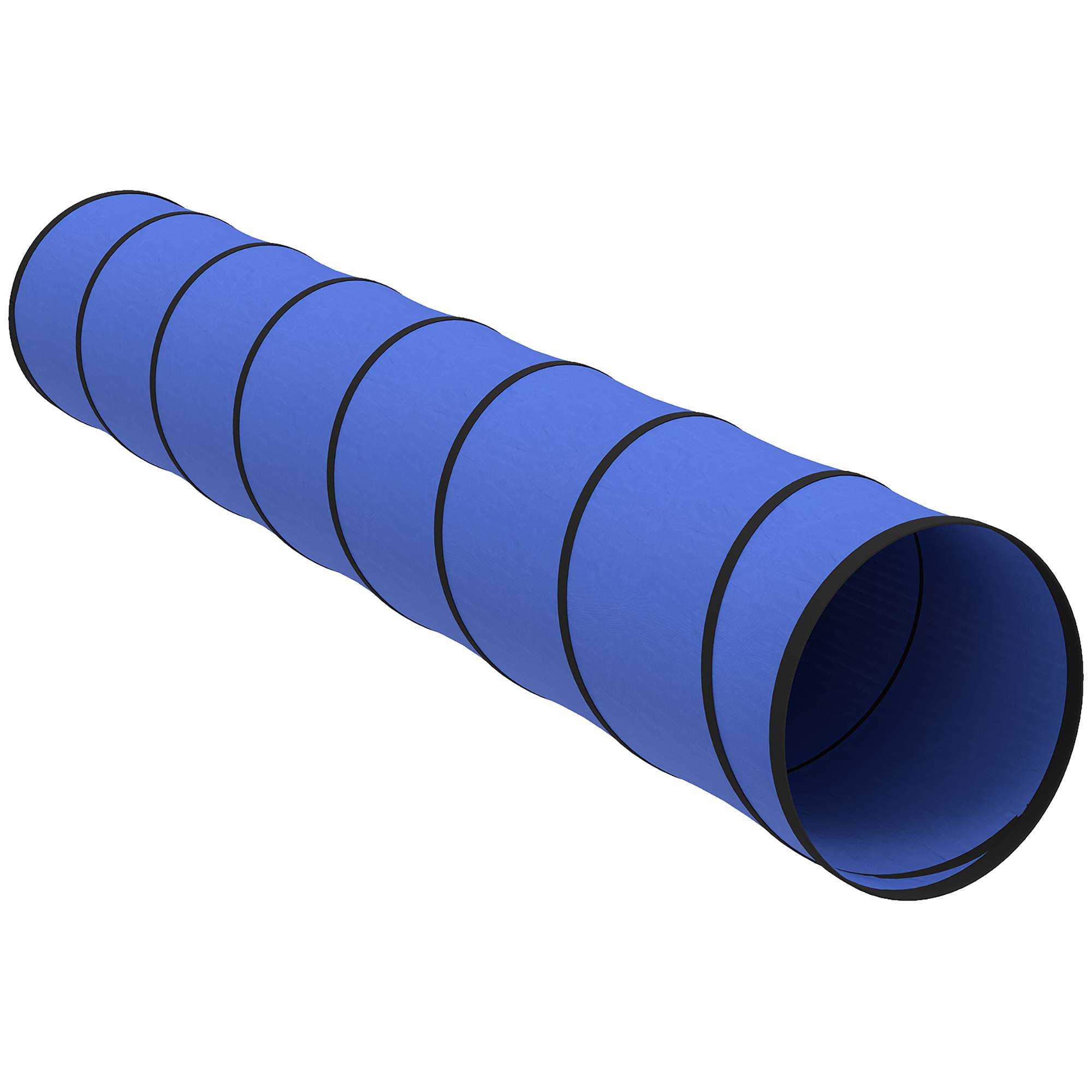 Koerte agility tunnel 300 × 50 cm, koeratunnel 4 maa-ankruga, kandekott, mängutunnel väikestele ja keskmistele koertele, sinine