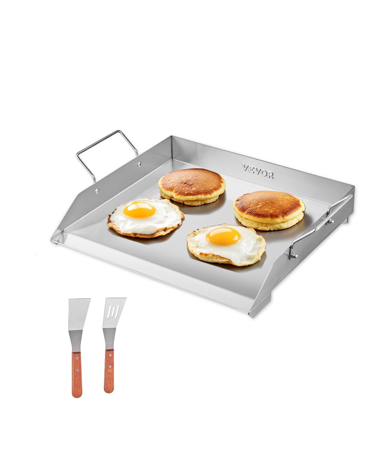 Roostevabast terasest grillpann, 45,7 x 40, gaasigrilli grillimiseks