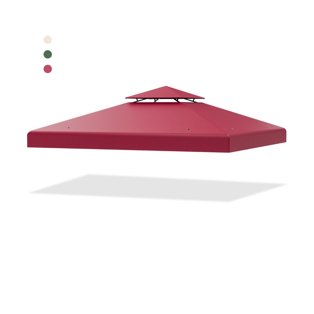 Asenduspealne kate 300 x 300 cm terrassi varikatus kahekorruselise paviljoni veini jaoks