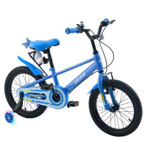 BMX-stiilis laste jalgratas, 16 tolli, abirattad, reguleeritav iste ja juhtraud, esipidur ja tagumine trummelpidur, topsihoidik, kõrgsüsinikterasraam, 4–7 a, si