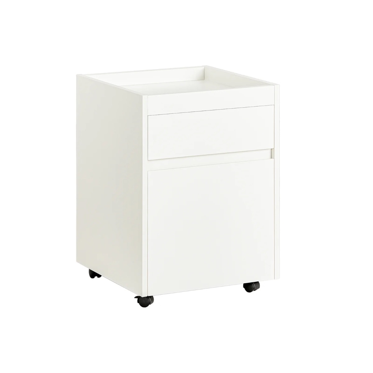 Magamistoa öökapp / kohvilaud 2 sahtliga, valge