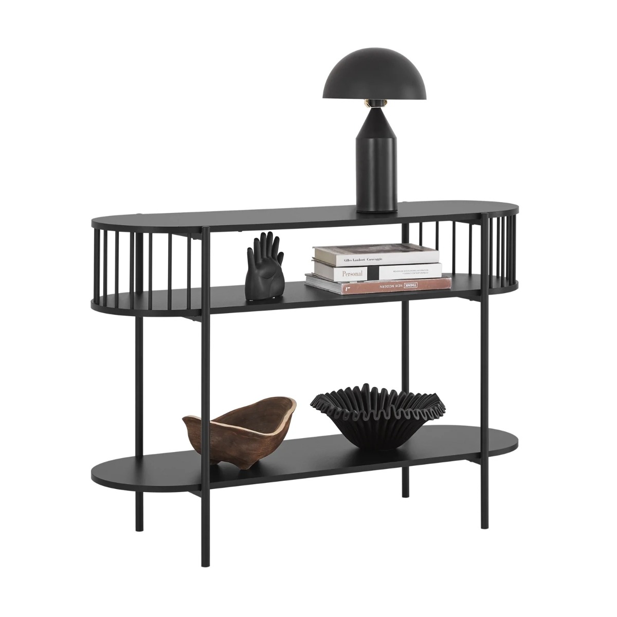 Konsoollaud 110x35x76cm must