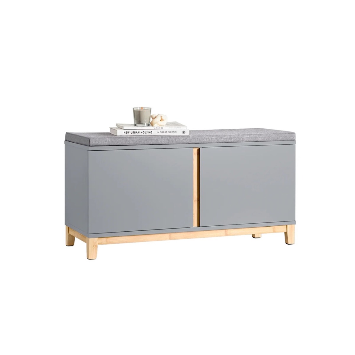 Jalanõudekapp 90×34×46cm hall/beez