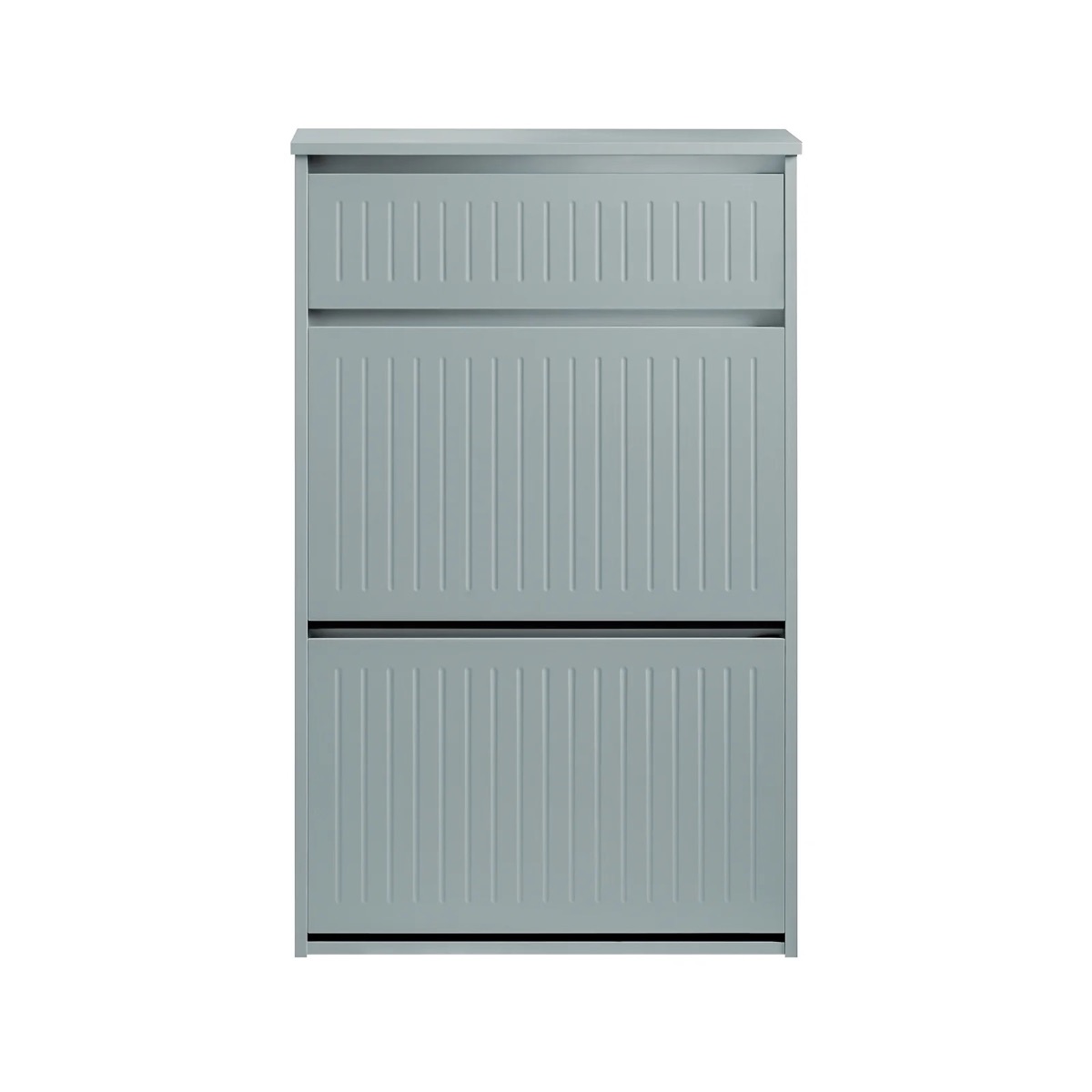 Jalanõudekapp / jalanõuriiul 2 riiuliga, hall 